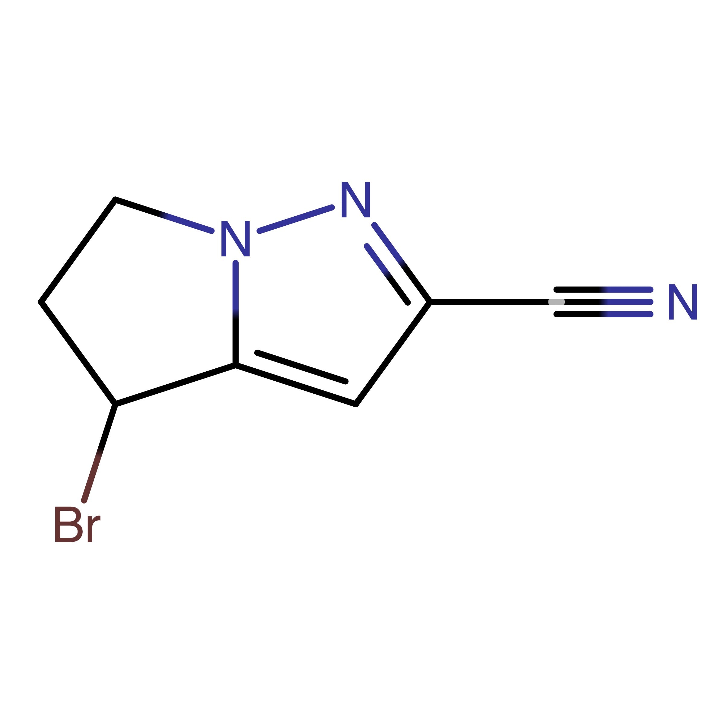 CAS 1454848-67-9 | 4-Bromo-5,6-dihydro-4H-pyrrolo[1,2-b]pyrazole-2-carbonitrile