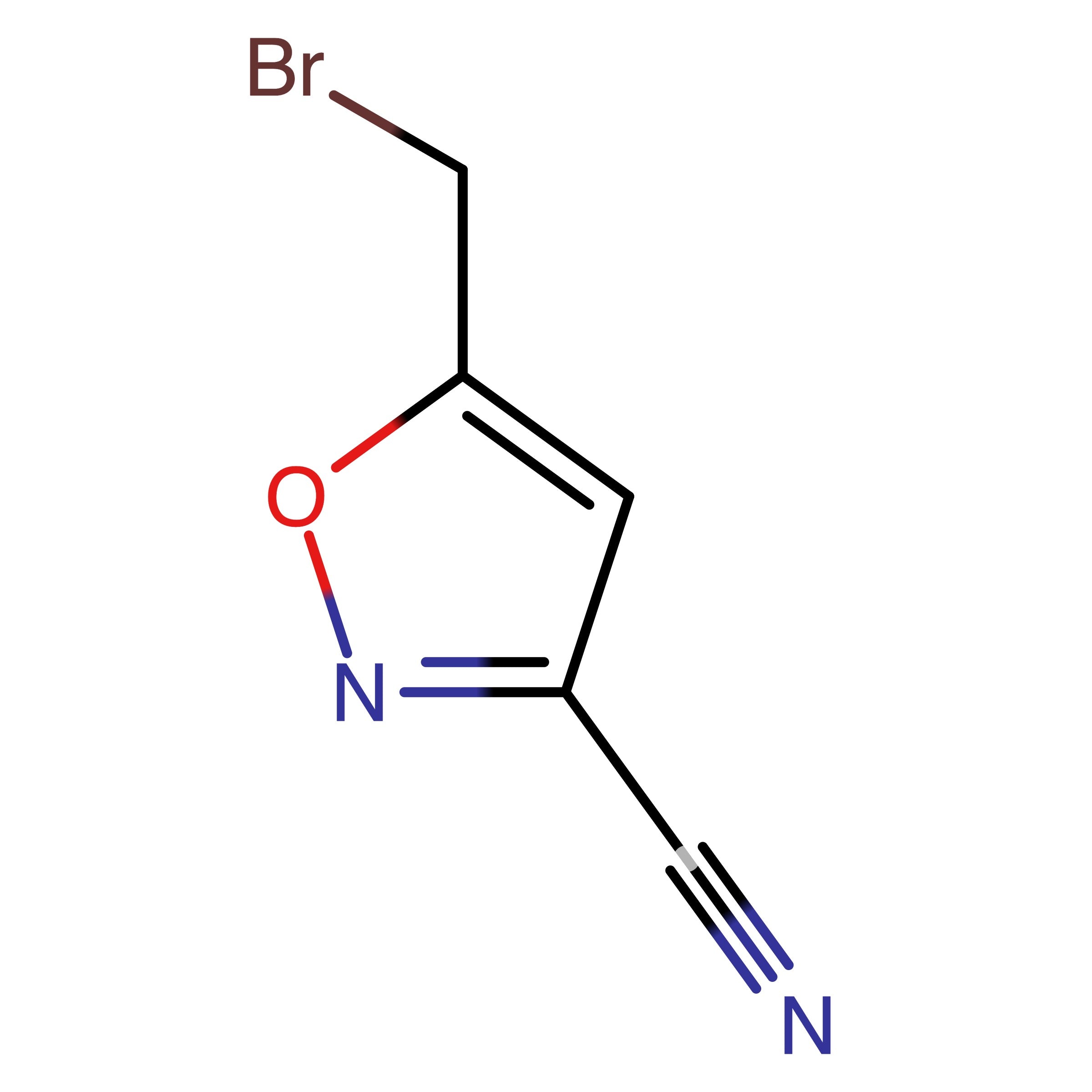 CAS 1378835-68-7 | 5-(Bromomethyl)isoxazole-3-carbonitrile | MFCD20635504