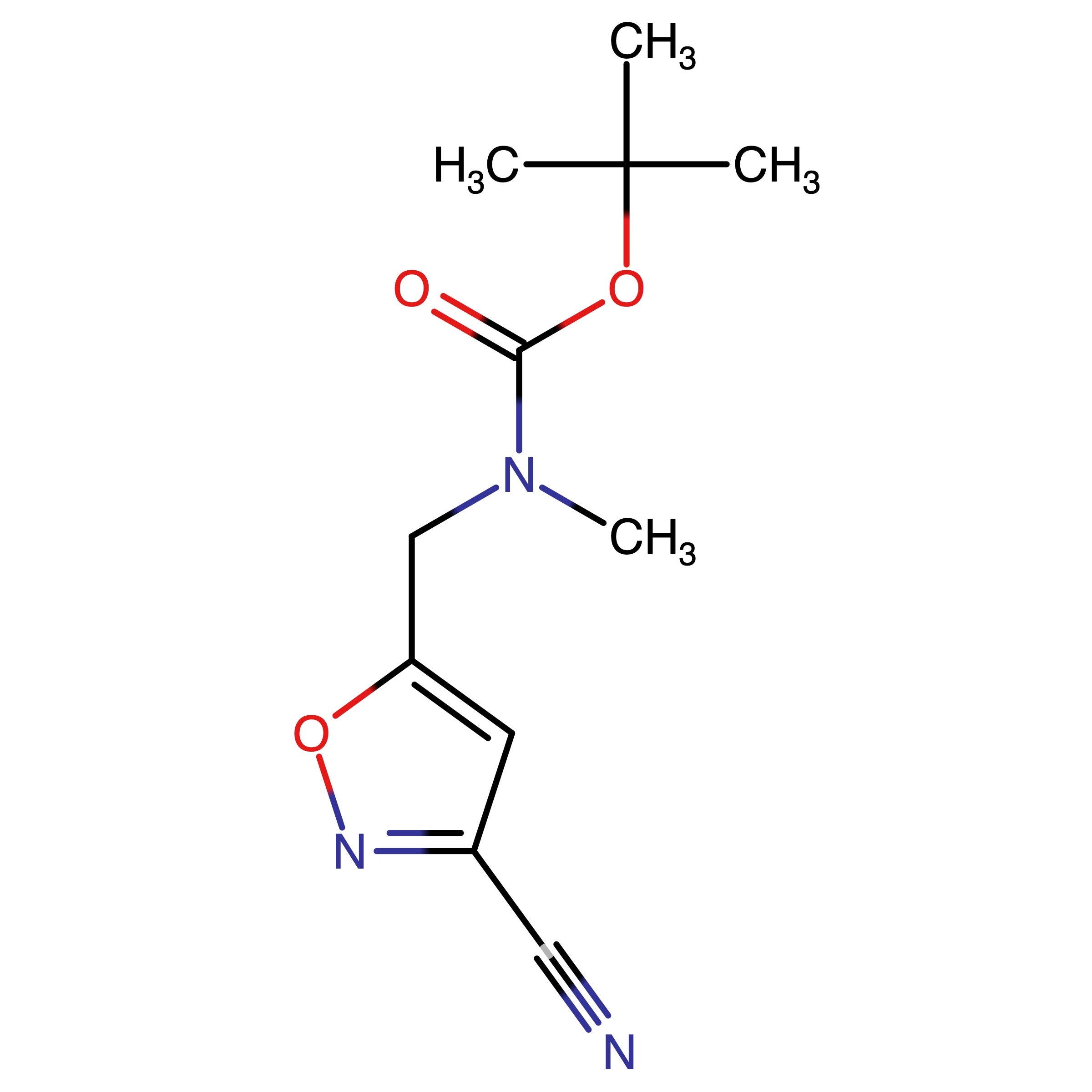 CAS 1454849-13-8 | tert-Butyl ((3-cyanoisoxazol-5-yl)methyl)(methyl)carbamate