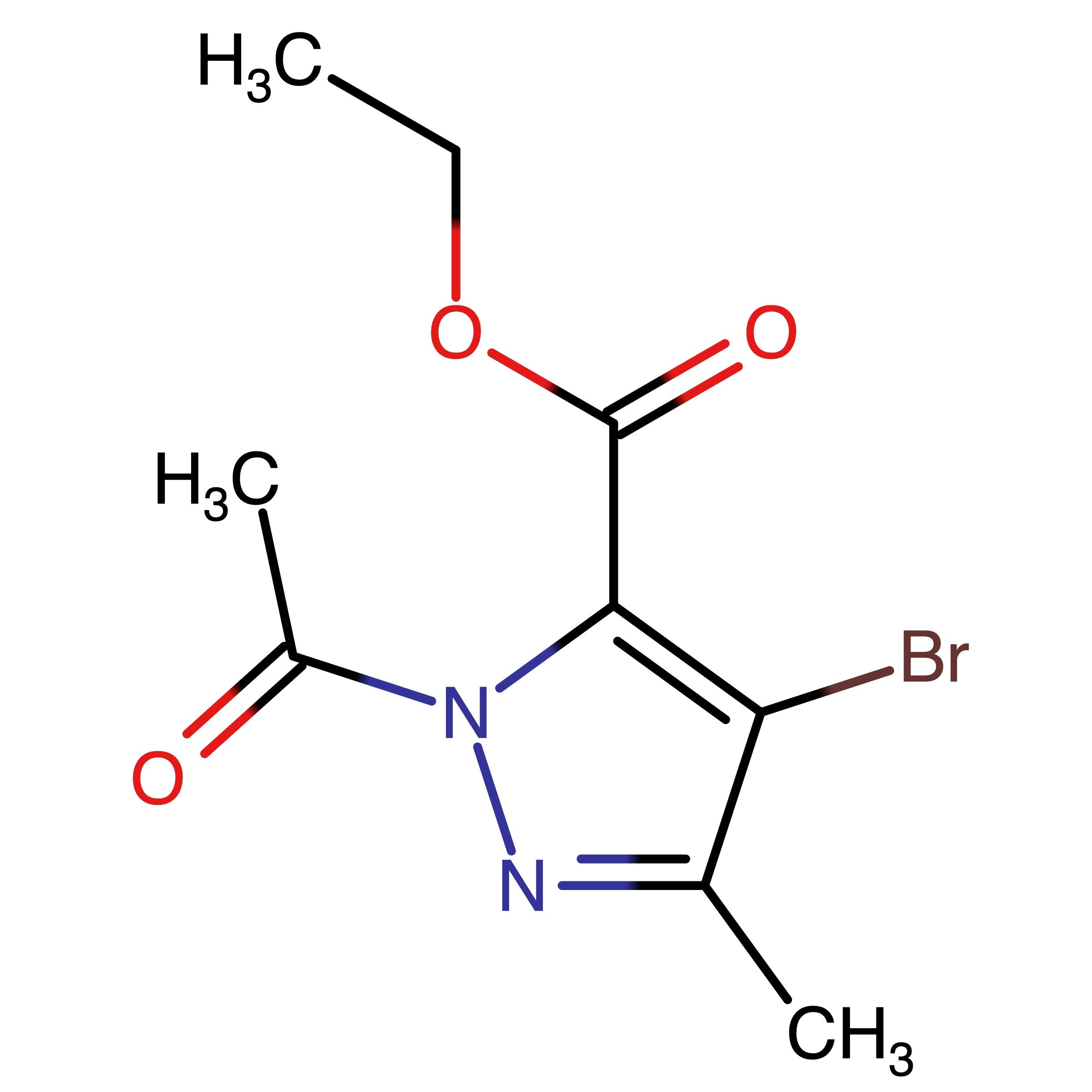 CAS 1454849-20-7 | Ethyl 1-acetyl-4-bromo-3-methyl-1H-pyrazole-5-carboxylate