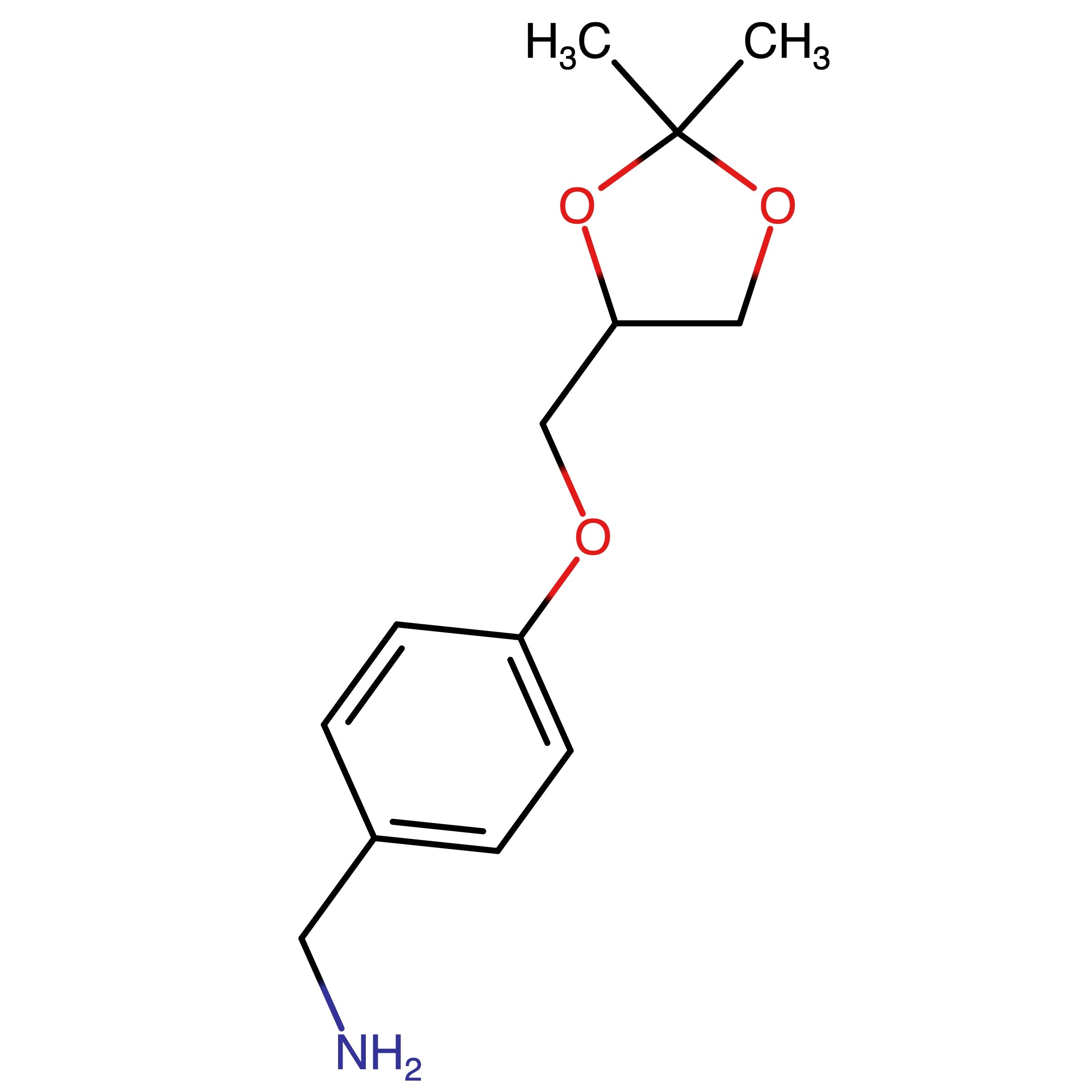 CAS 2750316-06-2 | (4-((2,2-Dimethyl-1,3-dioxolan-4-yl)methoxy)phenyl)methanamine