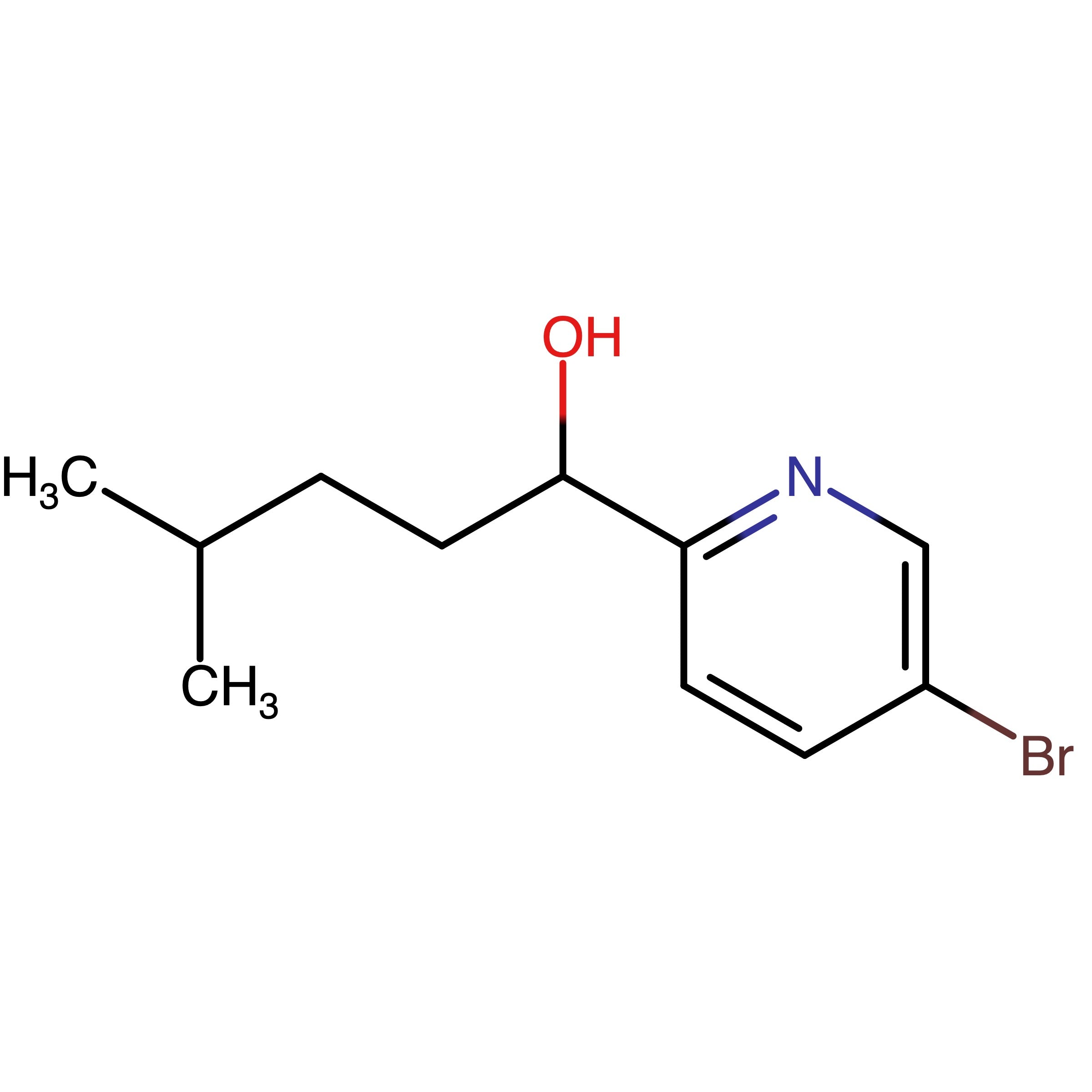 CAS 1565028-16-1 | 1-(5-Bromopyridin-2-yl)-4-methylpentan-1-ol