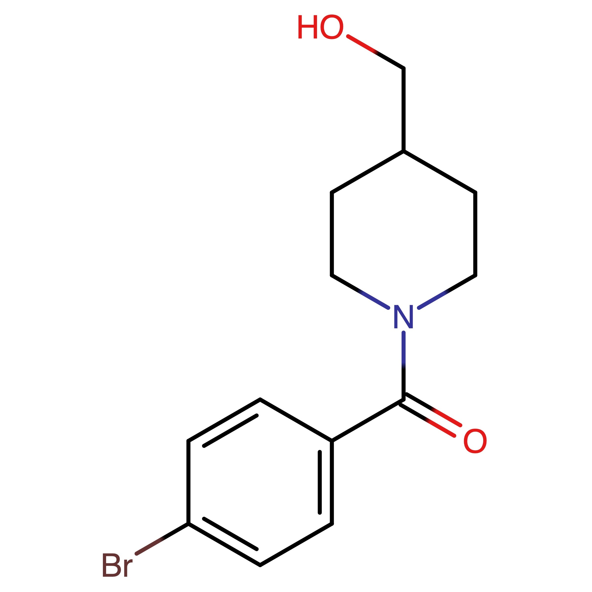 CAS 1082811-85-5 | (4-Bromophenyl)(4-(hydroxymethyl)piperidin-1-yl)methanone