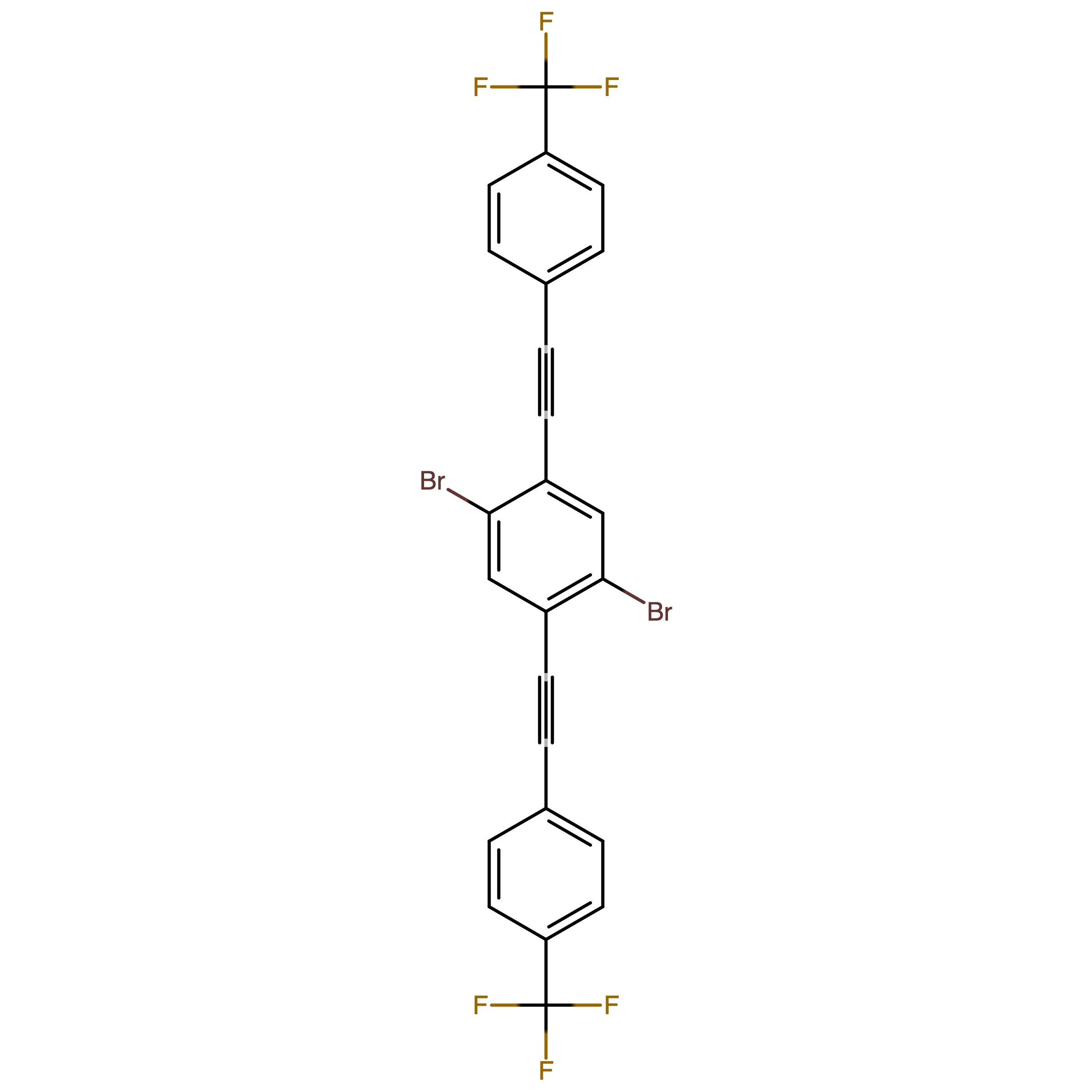 CAS 1957994-73-8 | 4,4'-((2,5-Dibromo-1,4-phenylene)bis(ethyne-2,1-diyl))bis((trifluoromethyl)benzene)