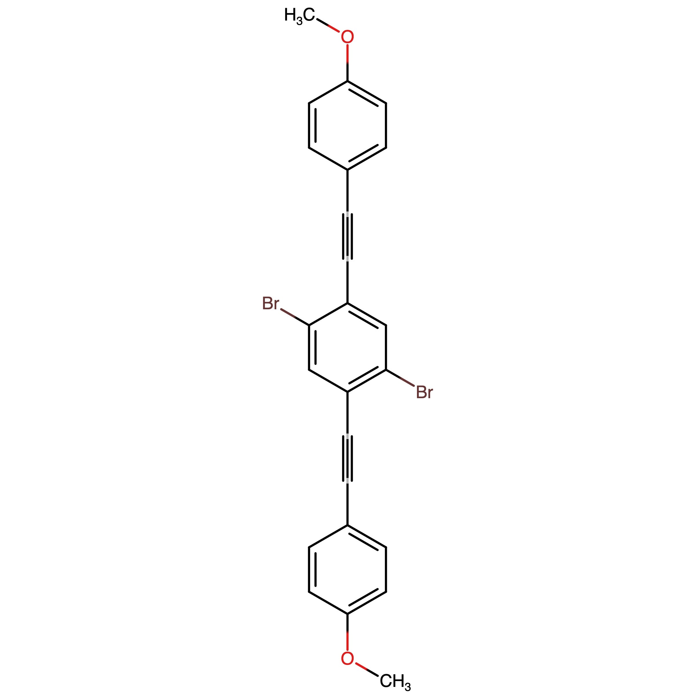 CAS 1254065-65-0 | 4,4'-((2,5-Dibromo-1,4-phenylene)bis(ethyne-2,1-diyl))bis(methoxybenzene)