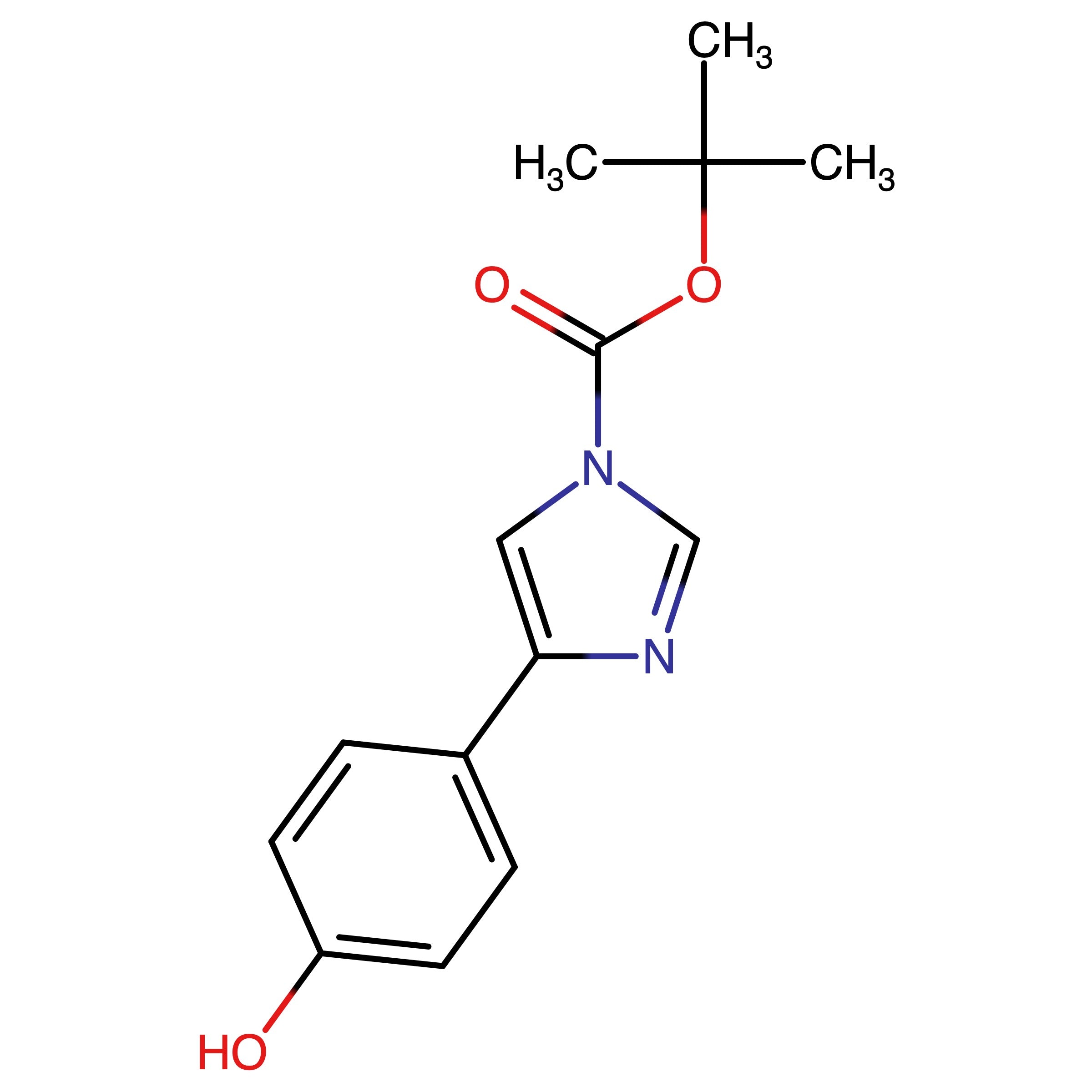 CAS 2907705-96-6 | tert-Butyl 4-(4-hydroxyphenyl)-1H-imidazole-1-carboxylate