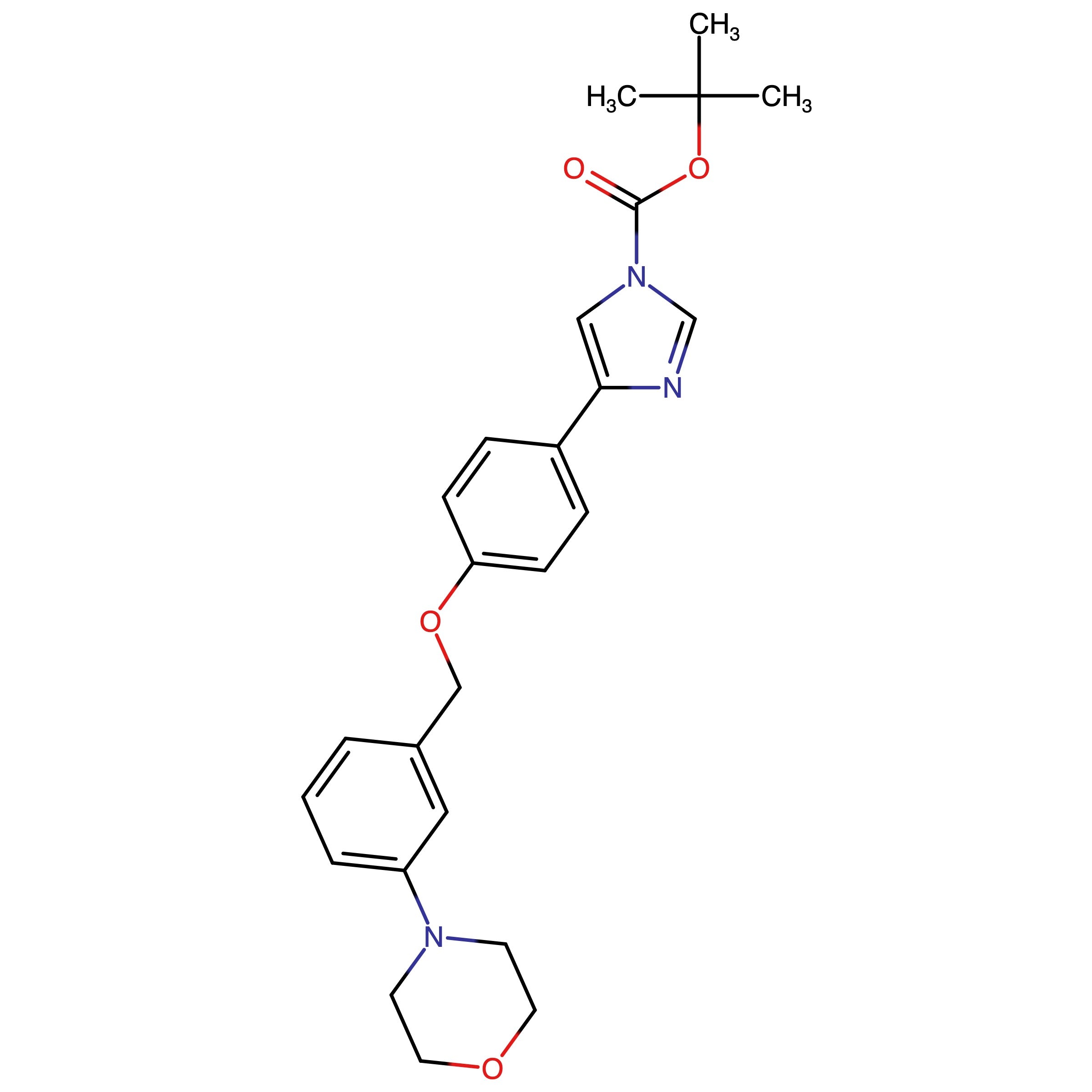 CAS 2907705-91-1 | tert-Butyl 4-(4-((3-morpholinobenzyl)oxy)phenyl)-1H-imidazole-1-carboxylate