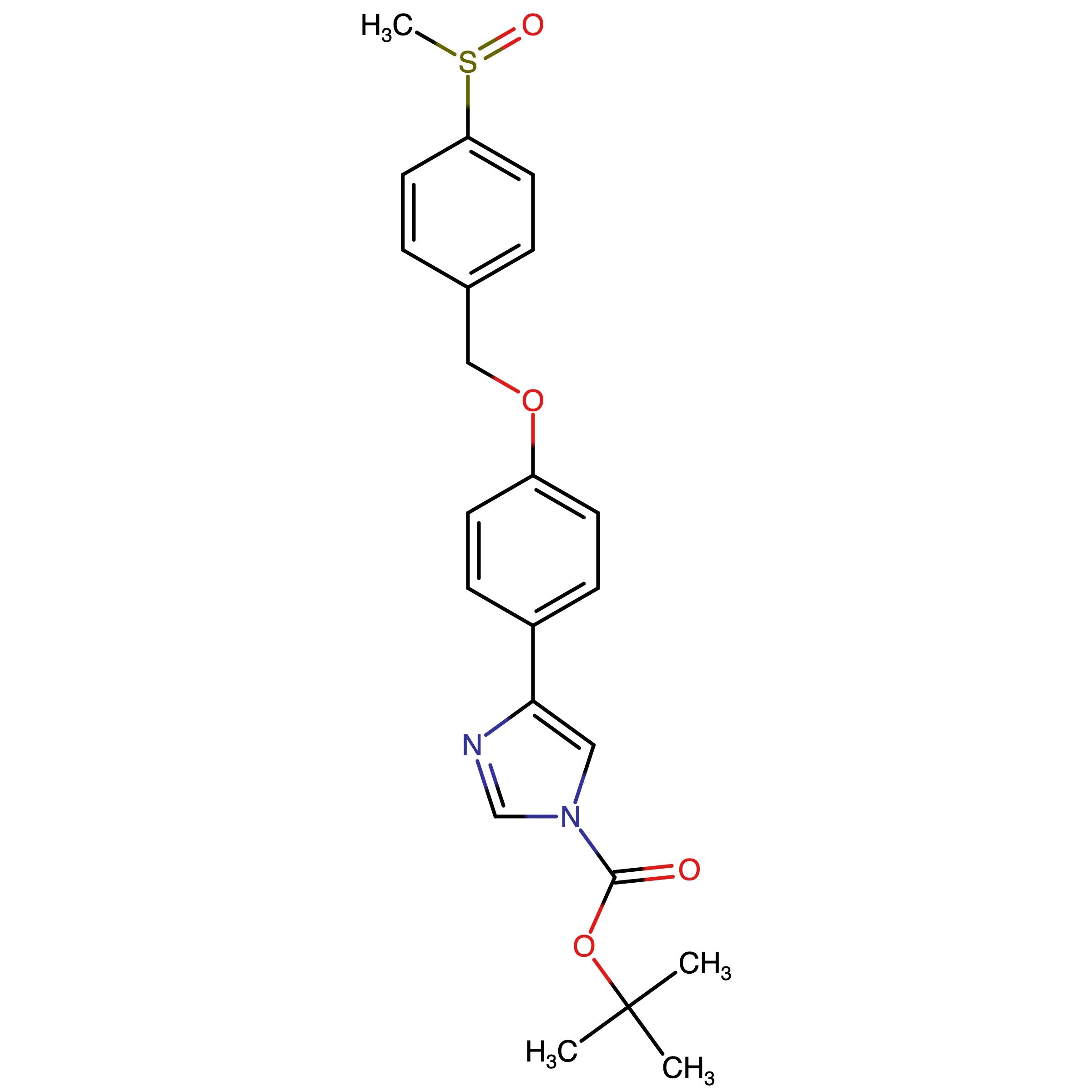 CAS 2907706-01-6 | tert-Butyl 4-(4-((4-(methylsulfinyl)benzyl)oxy)phenyl)-1H-imidazole-1-carboxylate