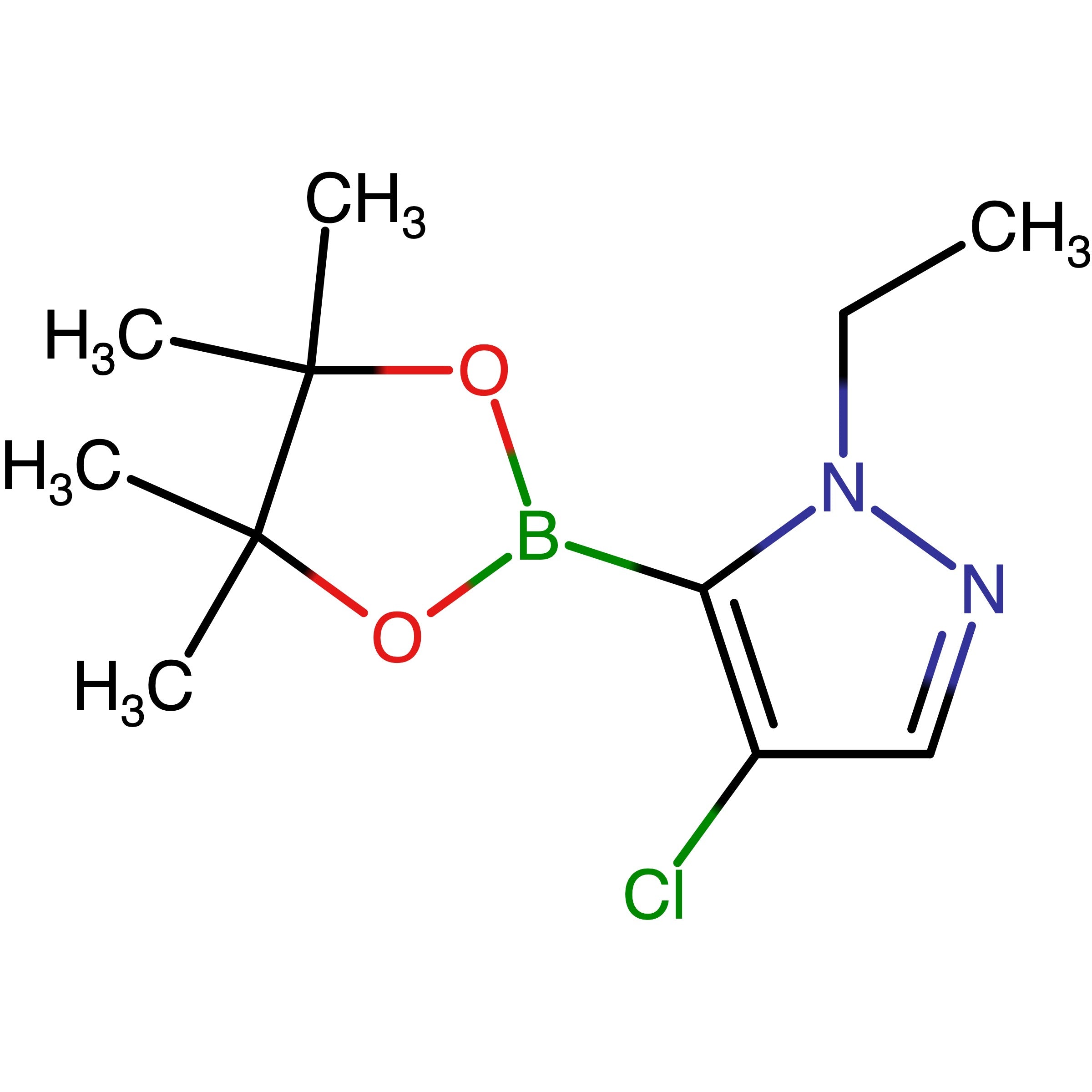 CAS 2750602-22-1 | 4-Chloro-1-ethyl-5-(4,4,5,5-tetramethyl-1,3,2-dioxaborolan-2-yl)-1H-pyrazole