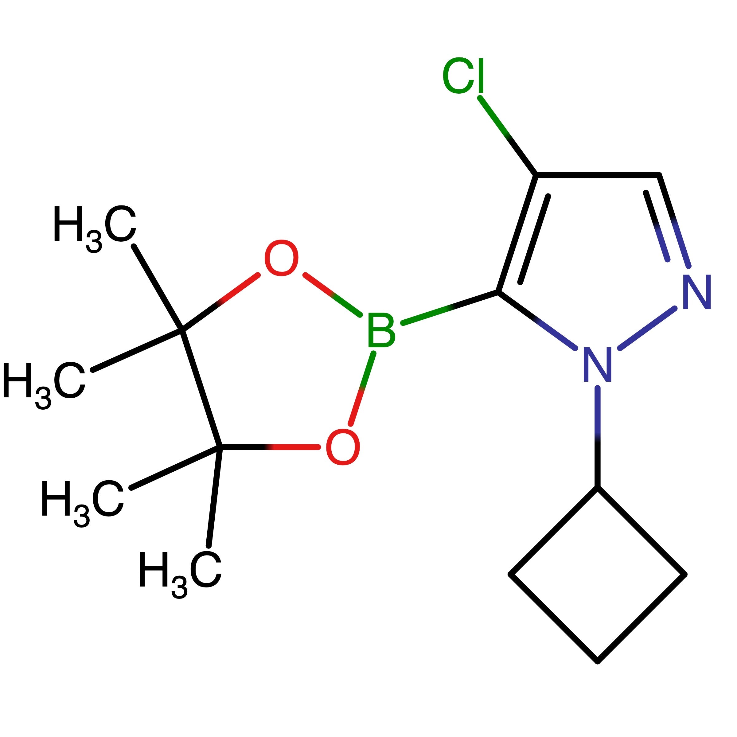 CAS 2750602-23-2 | 4-Chloro-1-cyclobutyl-5-(4,4,5,5-tetramethyl-1,3,2-dioxaborolan-2-yl)-1H-pyrazole