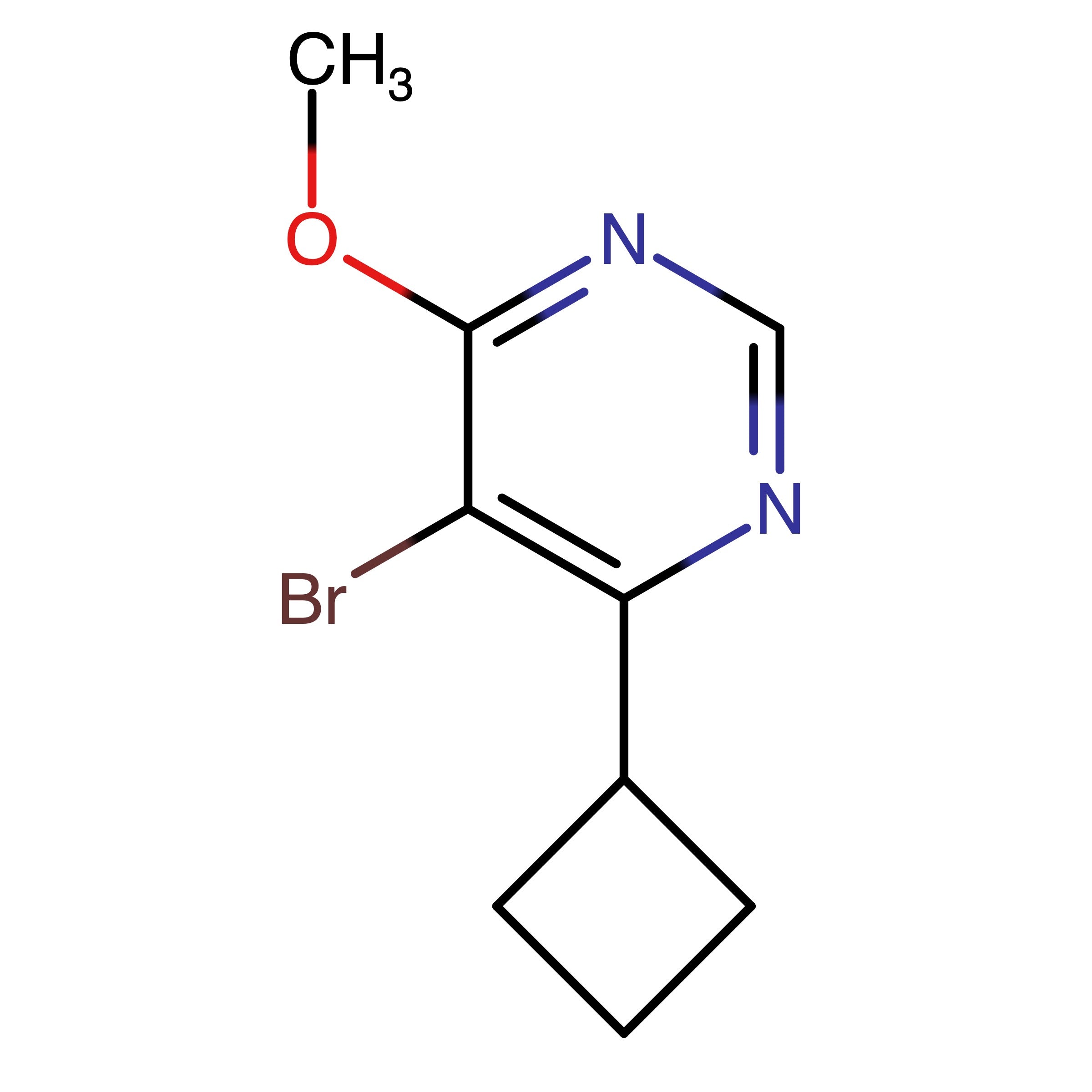CAS 2446483-71-0 | 5-Bromo-4-cyclobutyl-6-methoxypyrimidine