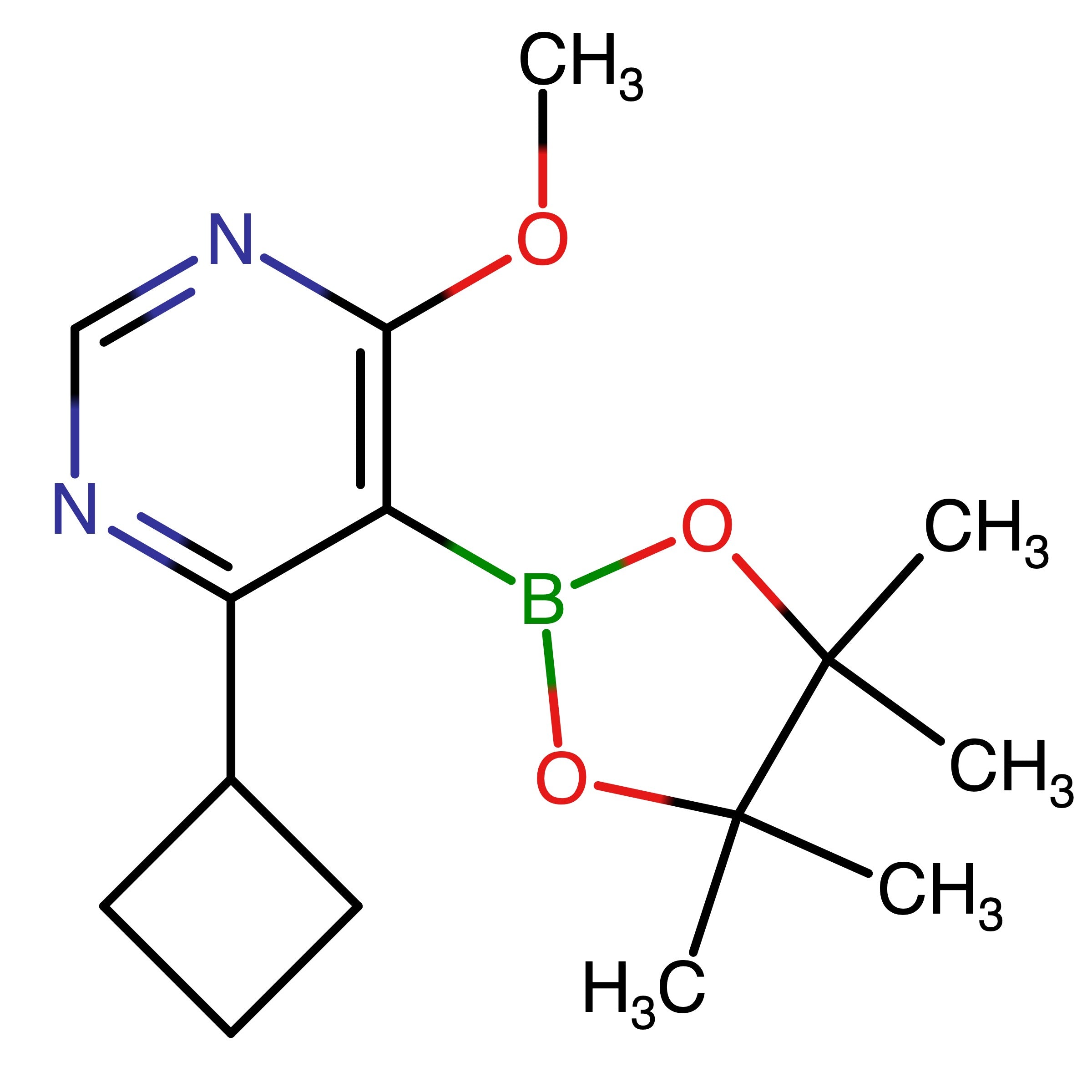 CAS 2750602-26-5 | 4-Cyclobutyl-6-methoxy-5-(4,4,5,5-tetramethyl-1,3,2-dioxaborolan-2-yl)pyrimidine