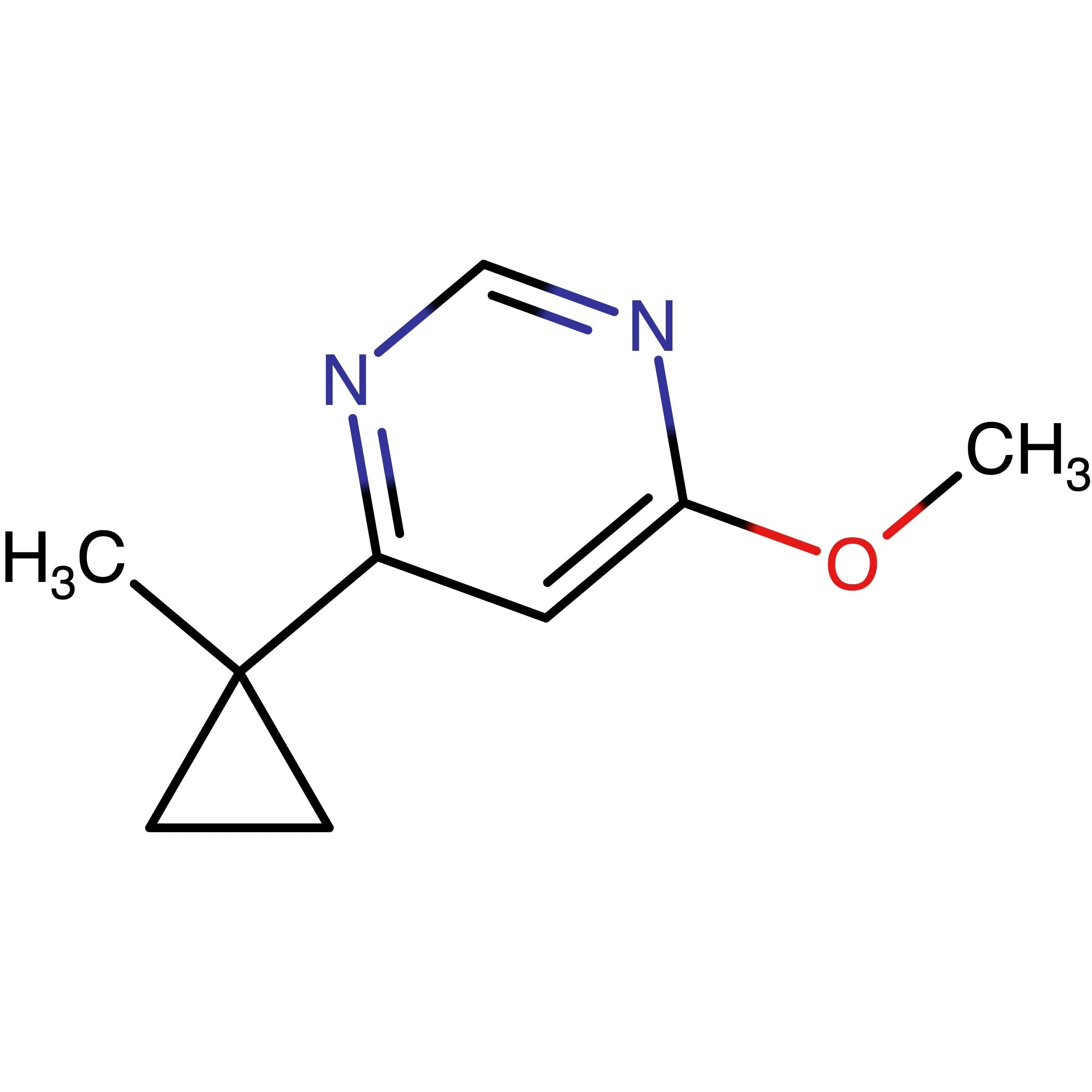 CAS 2446483-63-0 | 4-Methoxy-6-(1-methylcyclopropyl)pyrimidine