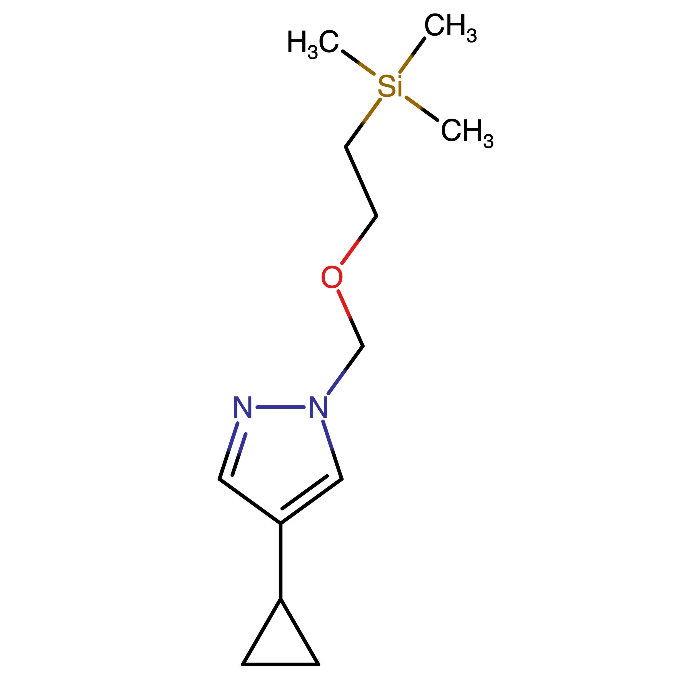 CAS 2750602-41-4 | 4-Cyclopropyl-1-((2-(trimethylsilyl)ethoxy)methyl)-1H-pyrazole