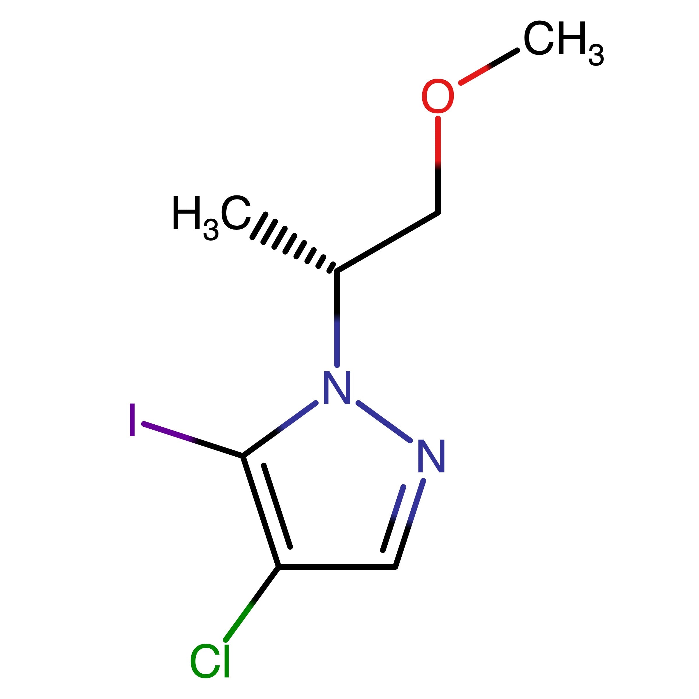 CAS 2750602-48-1 | (R)-4-Chloro-5-iodo-1-(1-methoxypropan-2-yl)-1H-pyrazole