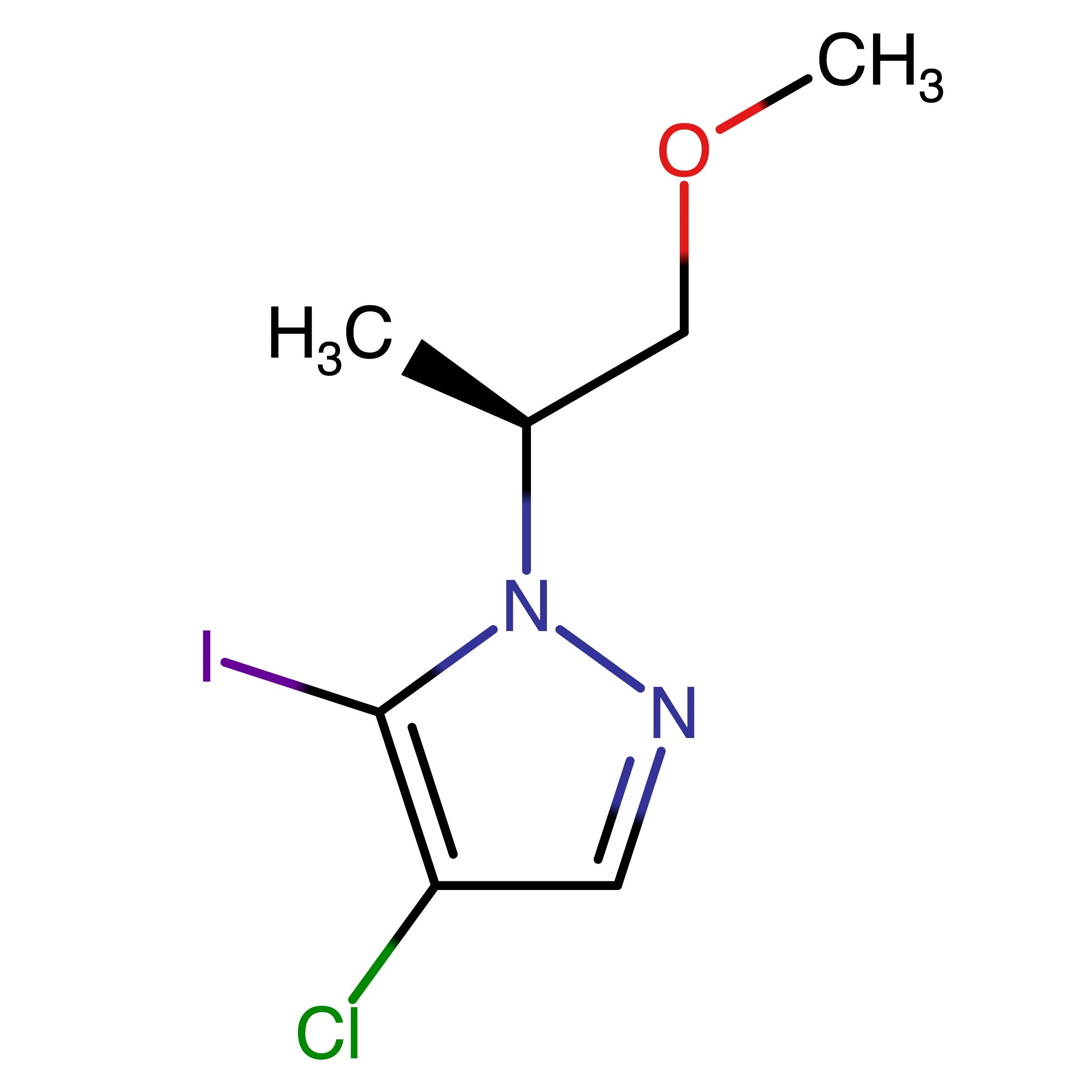CAS 2750602-50-5 | (S)-4-Chloro-5-iodo-1-(1-methoxypropan-2-yl)-1H-pyrazole