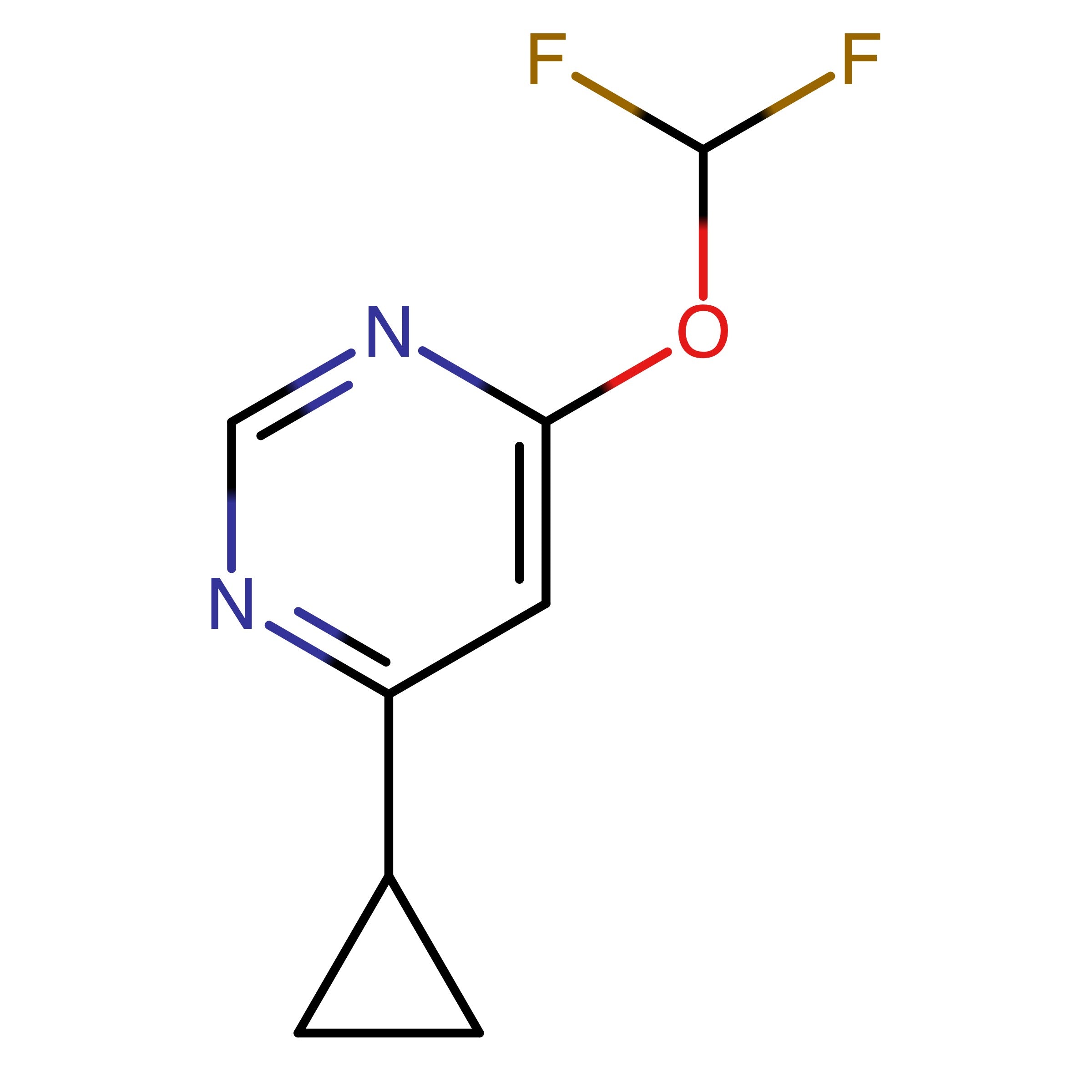 CAS 2750602-54-9 | 4-Cyclopropyl-6-(difluoromethoxy)pyrimidine