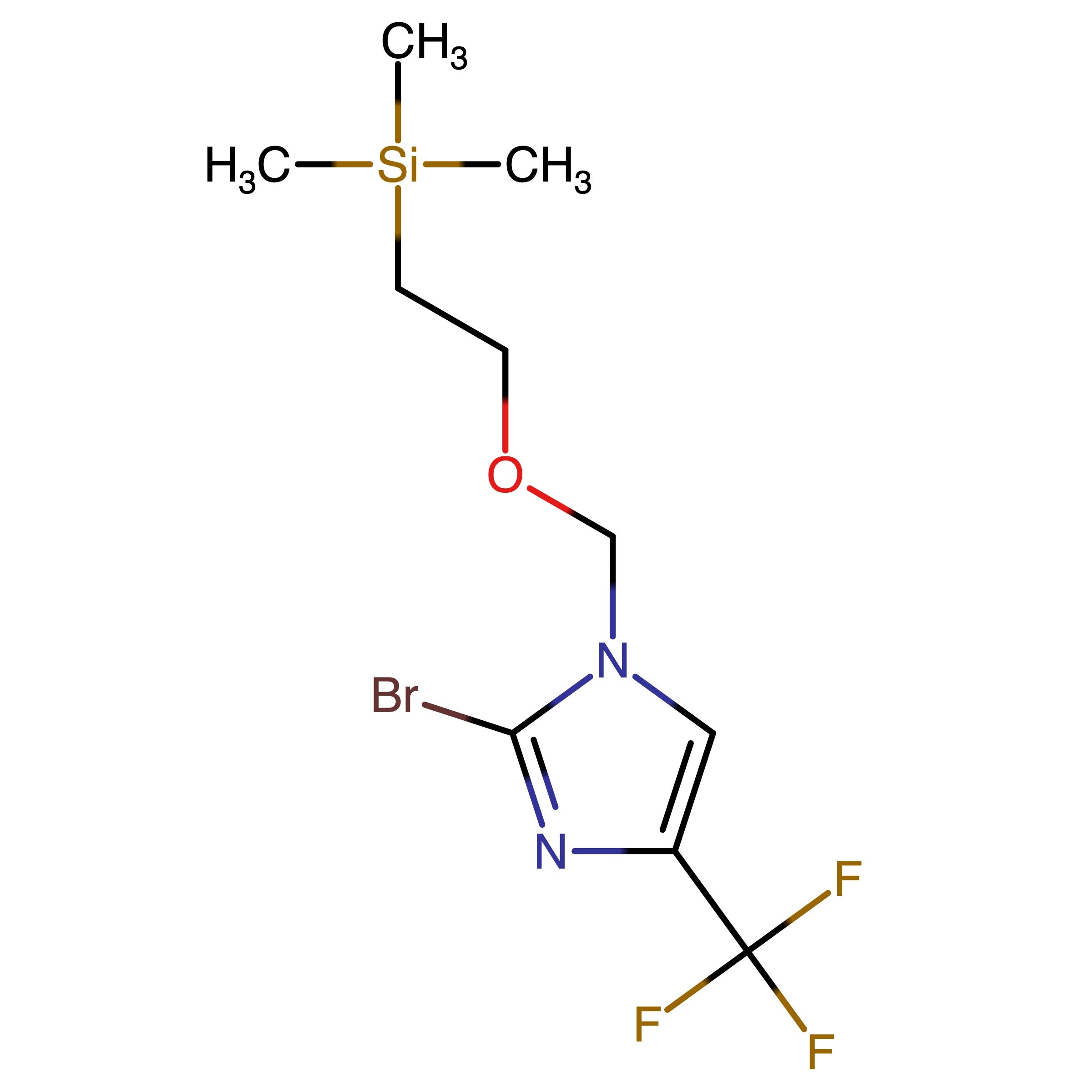 CAS 2230864-38-5 | 2-Bromo-4-(trifluoromethyl)-1-((2-(trimethylsilyl)ethoxy)methyl)-1H-imidazole
