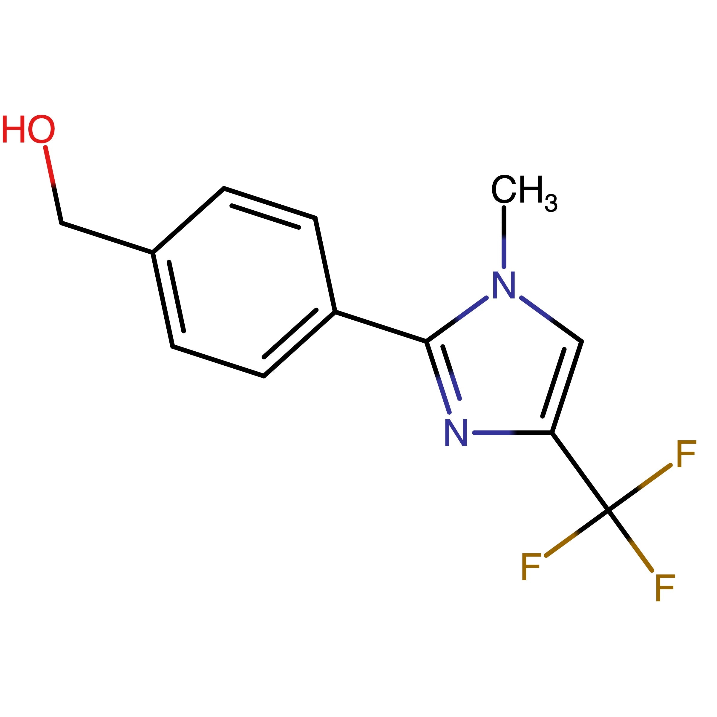 CAS 2446481-80-5 | (4-(1-Methyl-4-(trifluoromethyl)-1H-imidazol-2-yl)phenyl)methanol