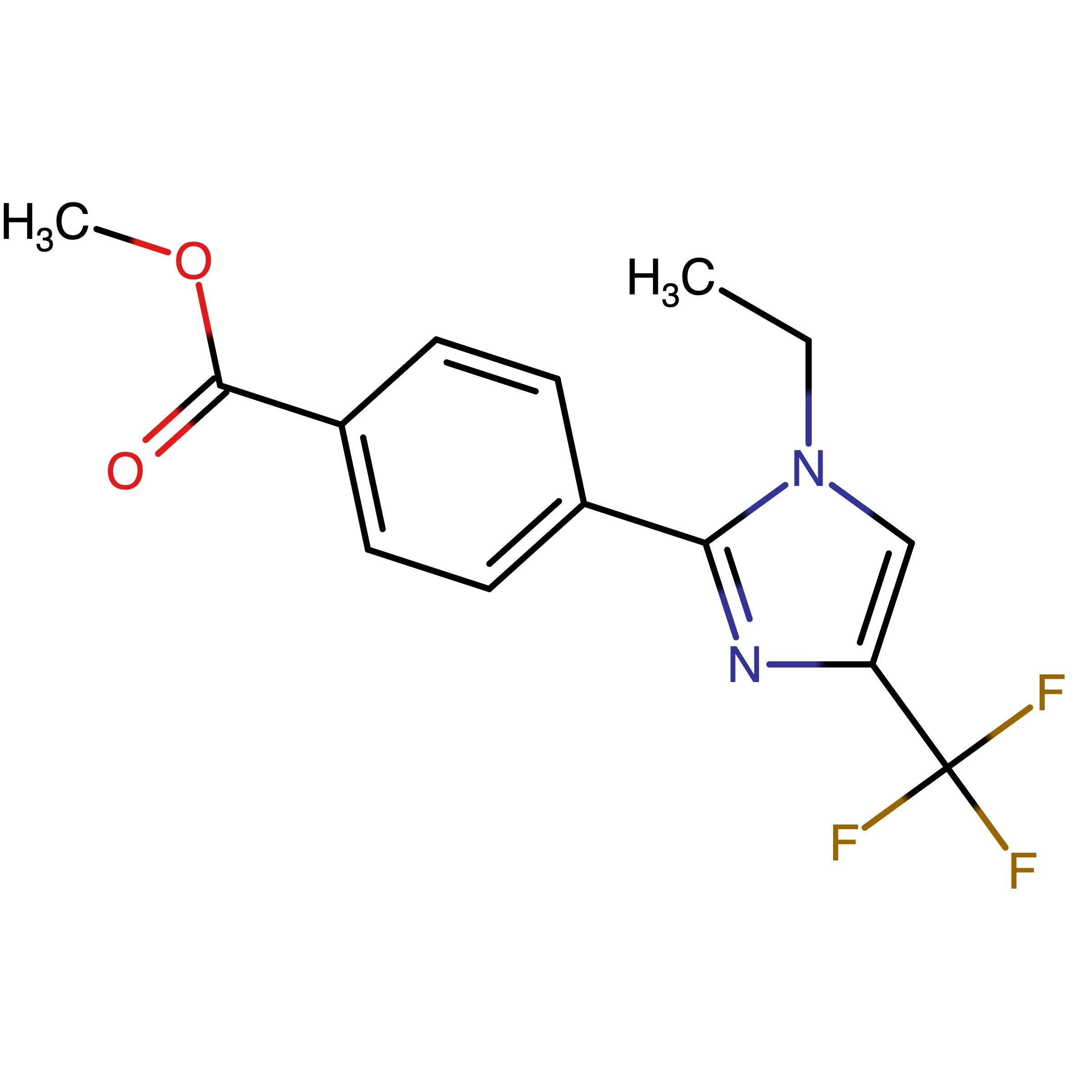 CAS 2750602-55-0 | Methyl 4-(1-ethyl-4-(trifluoromethyl)-1H-imidazol-2-yl)benzoate