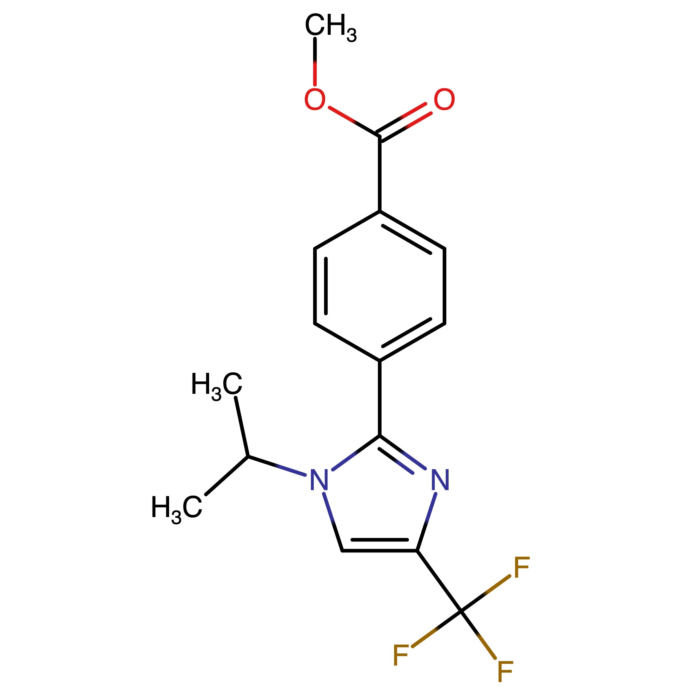 CAS 2750602-57-2 | Methyl 4-(1-isopropyl-4-(trifluoromethyl)-1H-imidazol-2-yl)benzoate