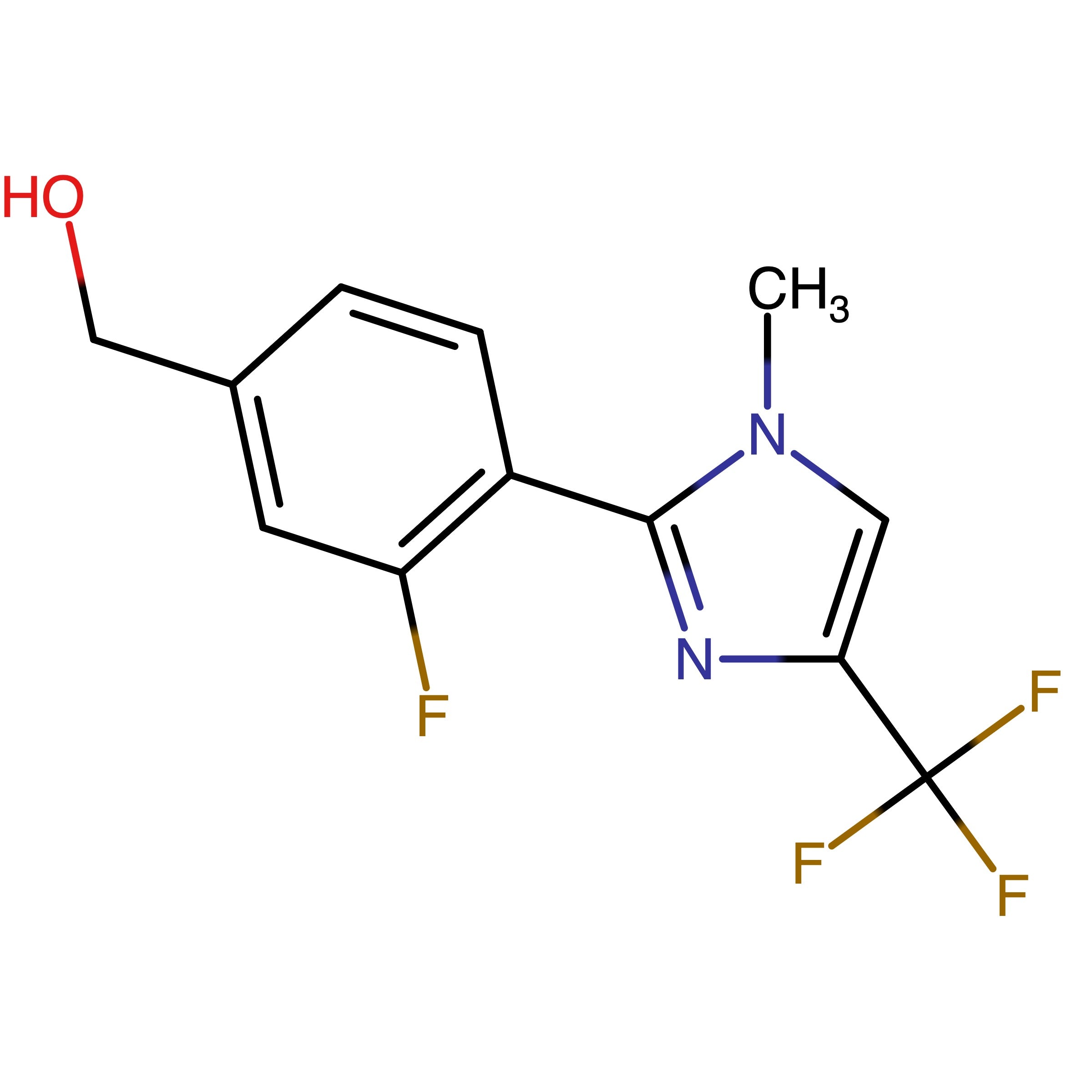 CAS 2446481-90-7 | (3-Fluoro-4-(1-methyl-4-(trifluoromethyl)-1H-imidazol-2-yl)phenyl)methanol