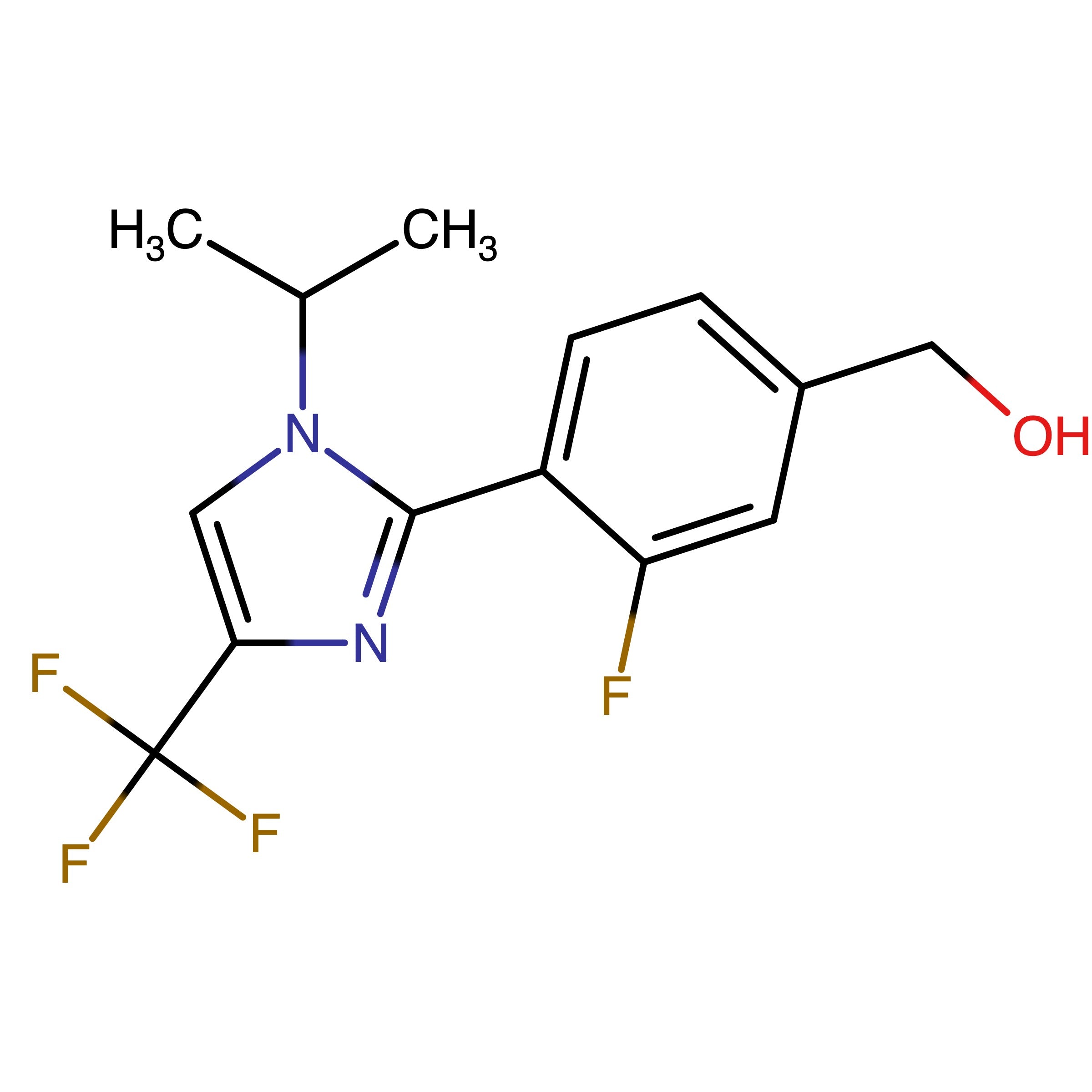 CAS 2750602-64-1 | (3-Fluoro-4-(1-isopropyl-4-(trifluoromethyl)-1H-imidazol-2-yl)phenyl)methanol