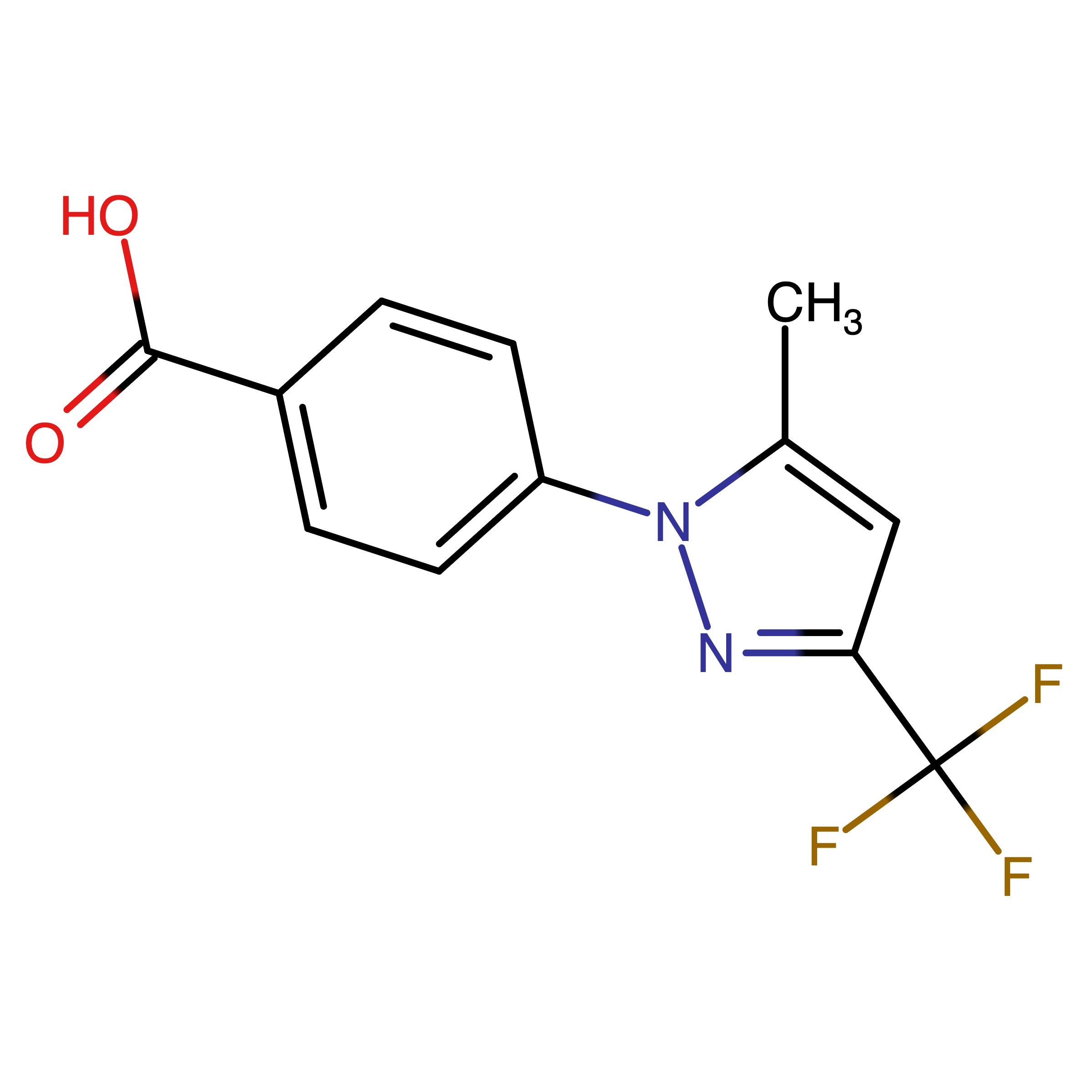 CAS 956908-54-6 | 4-(5-Methyl-3-(trifluoromethyl)-1H-pyrazol-1-yl)benzoic acid