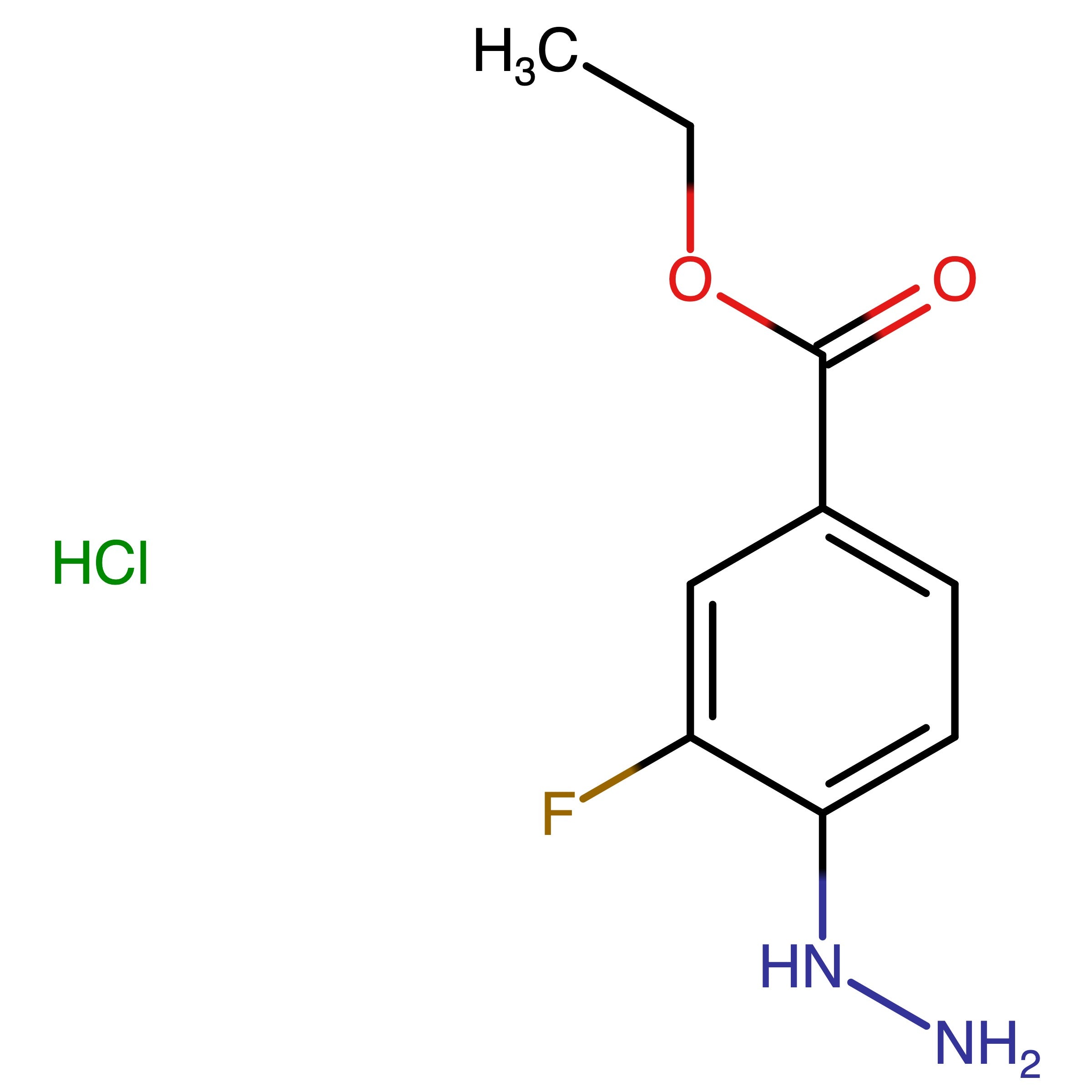 CAS 1797441-88-3 | Ethyl 3-fluoro-4-hydrazineylbenzoate hydrochloride
