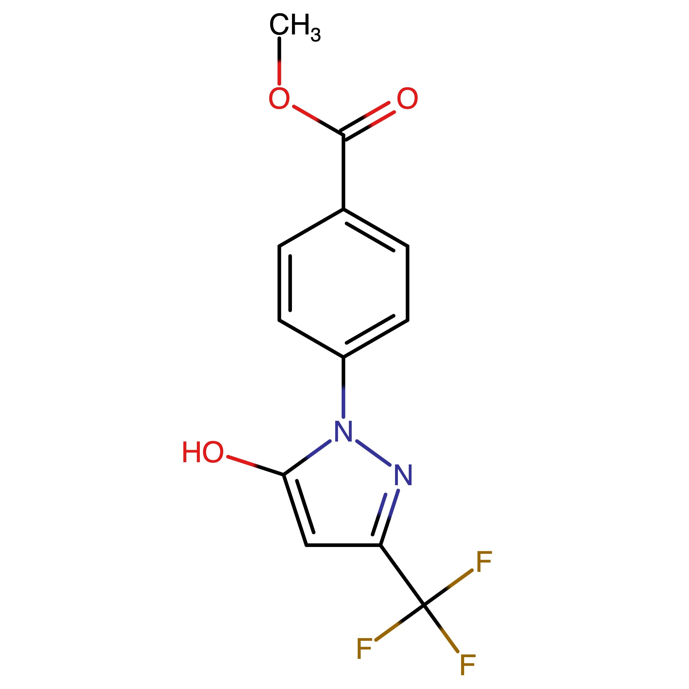 CAS 2750602-70-9 | Methyl 4-(5-hydroxy-3-(trifluoromethyl)-1H-pyrazol-1-yl)benzoate