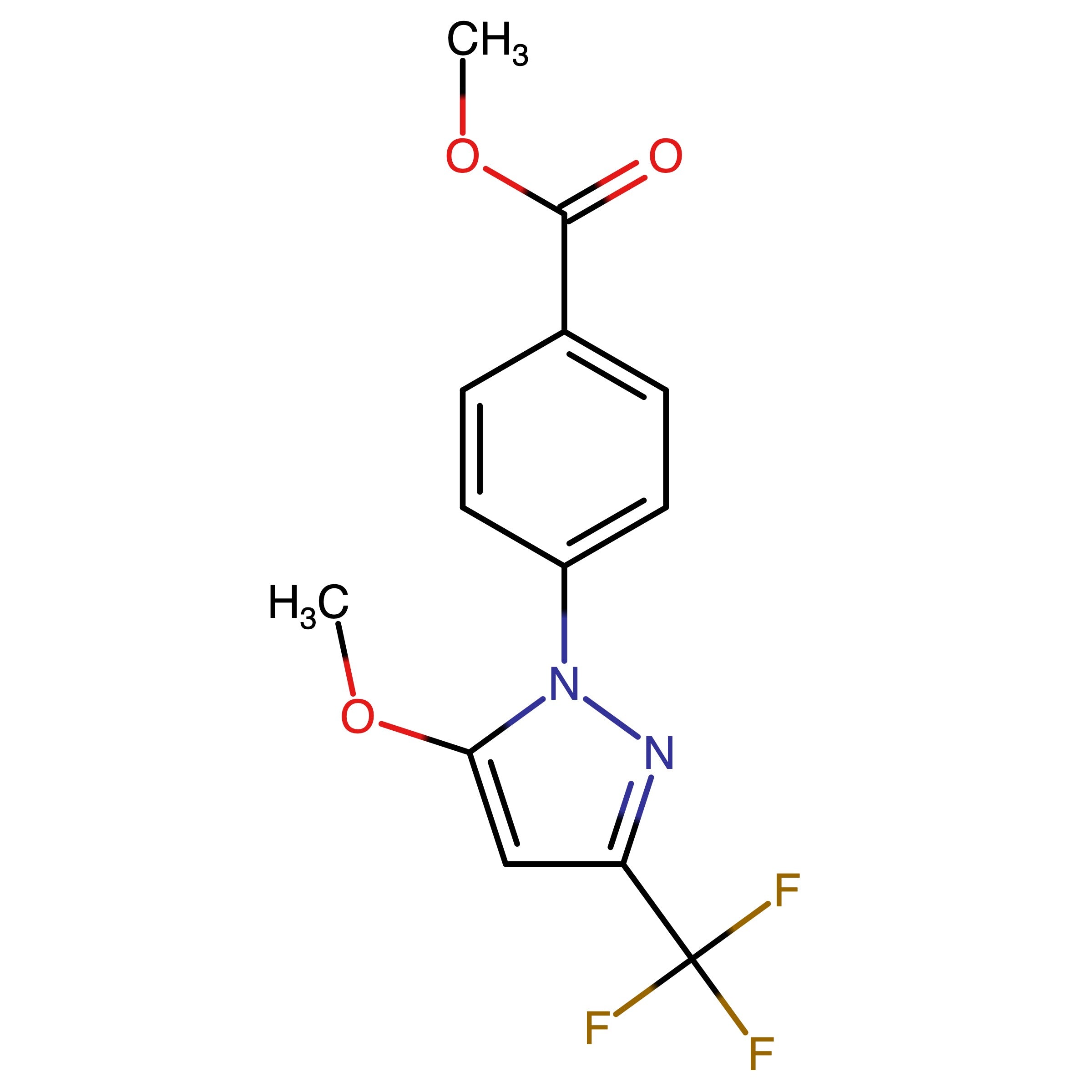 CAS 2750602-71-0 | Methyl 4-(5-methoxy-3-(trifluoromethyl)-1H-pyrazol-1-yl)benzoate