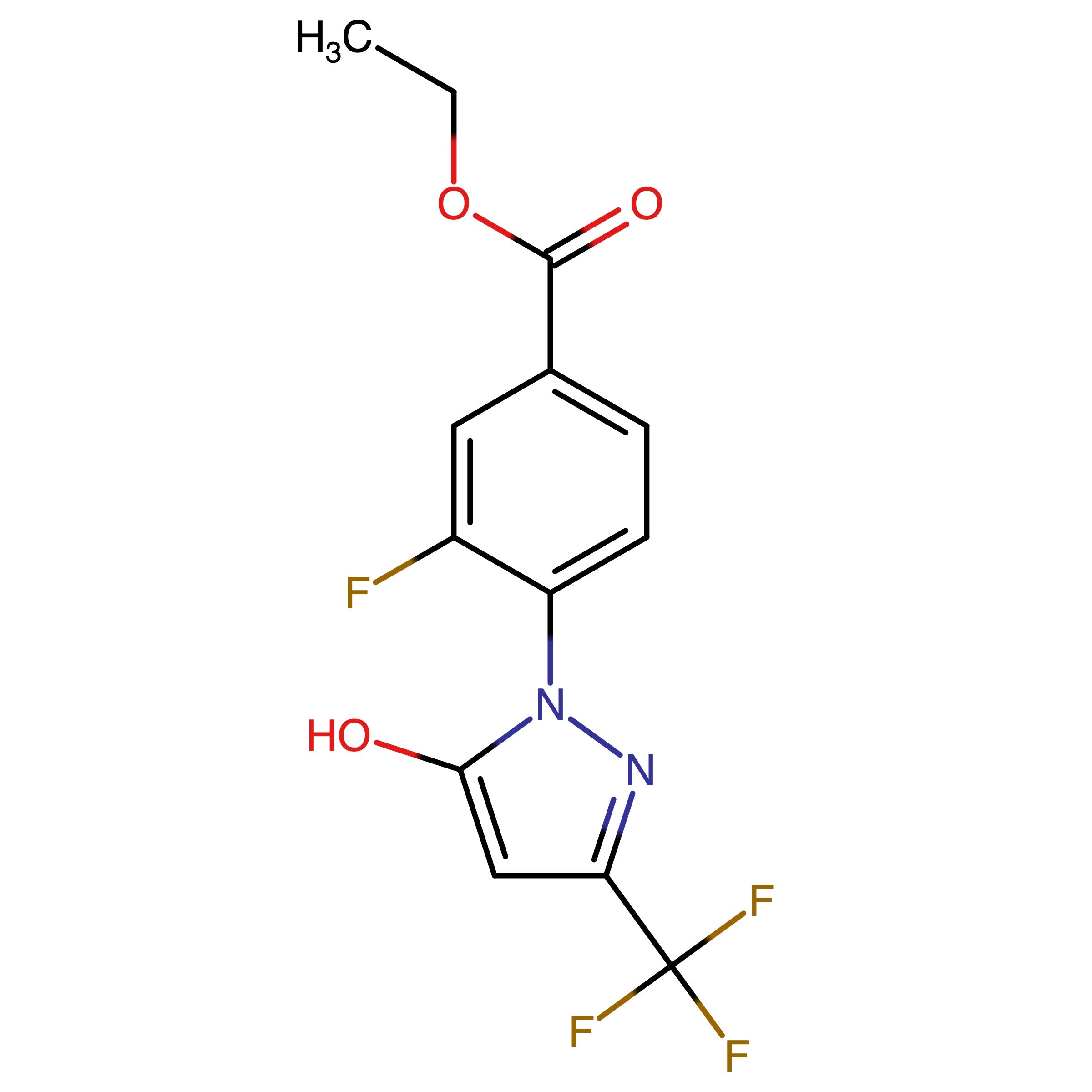 CAS 2750602-73-2 | Ethyl 3-fluoro-4-(5-hydroxy-3-(trifluoromethyl)-1H-pyrazol-1-yl)benzoate