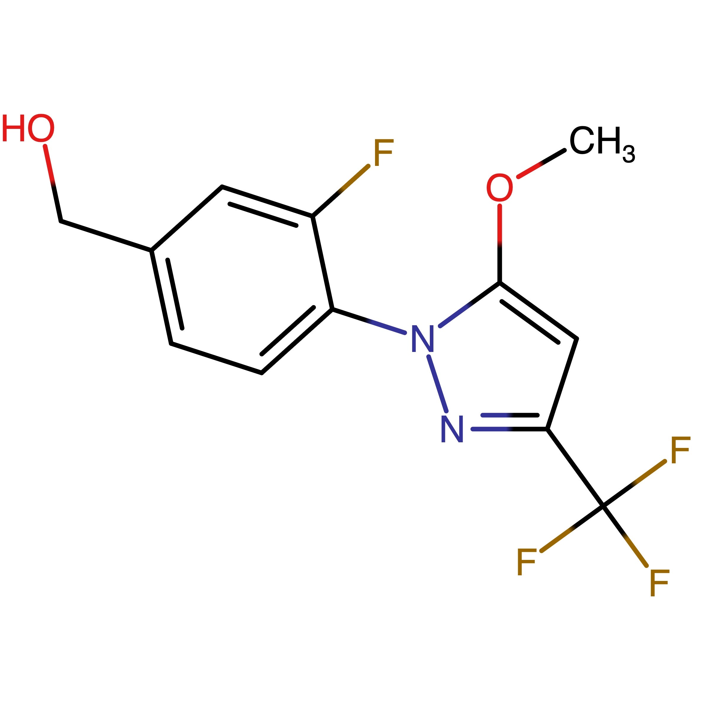 CAS 2750602-75-4 | (3-Fluoro-4-(5-methoxy-3-(trifluoromethyl)-1H-pyrazol-1-yl)phenyl)methanol
