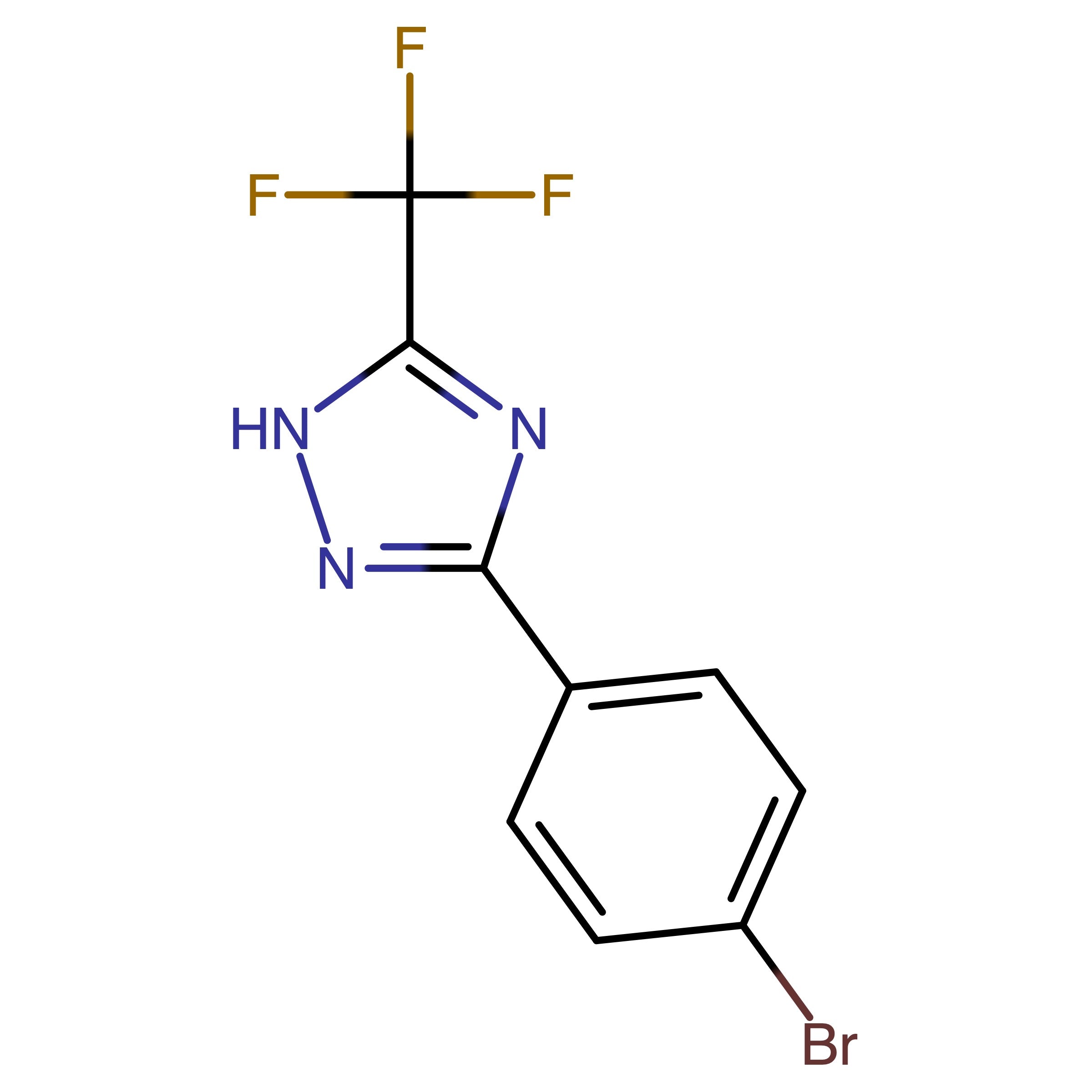CAS 1516940-34-3 | 3-(4-Bromophenyl)-5-(trifluoromethyl)-1H-1,2,4-triazole