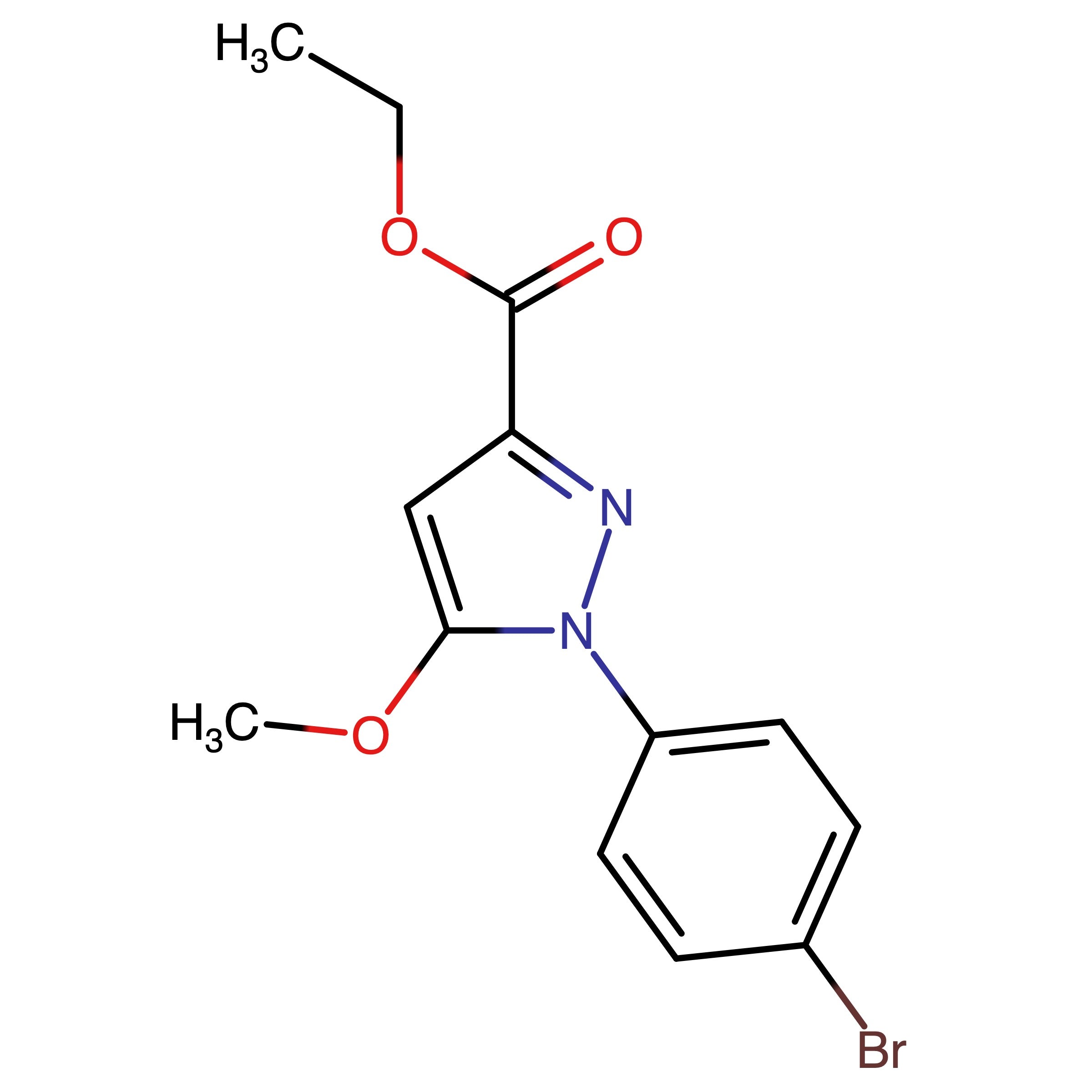 CAS 2446482-79-5 | Ethyl 1-(4-bromophenyl)-5-methoxy-1H-pyrazole-3-carboxylate