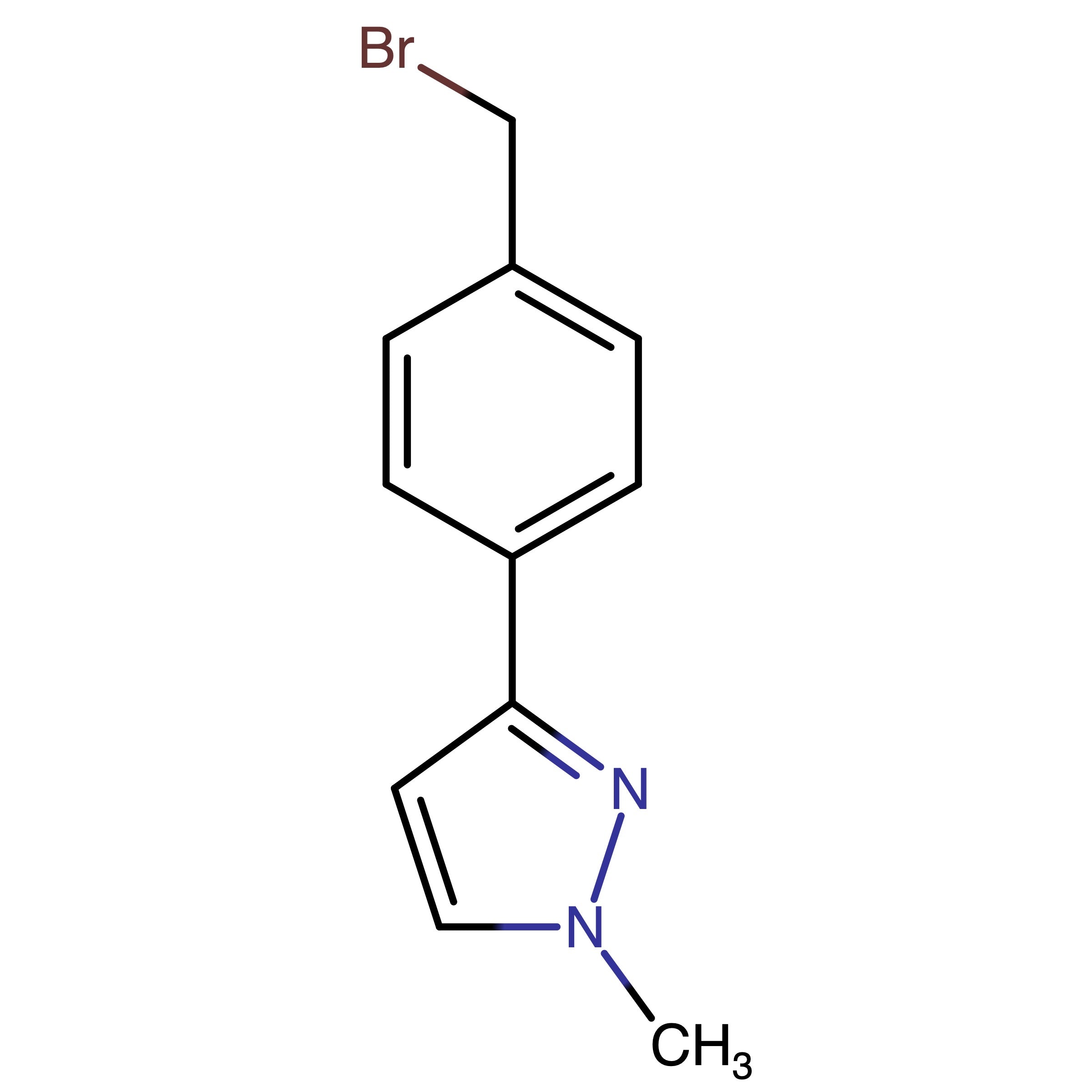 CAS 1820815-38-0 | 3-(4-(Bromomethyl)phenyl)-1-methyl-1H-pyrazole