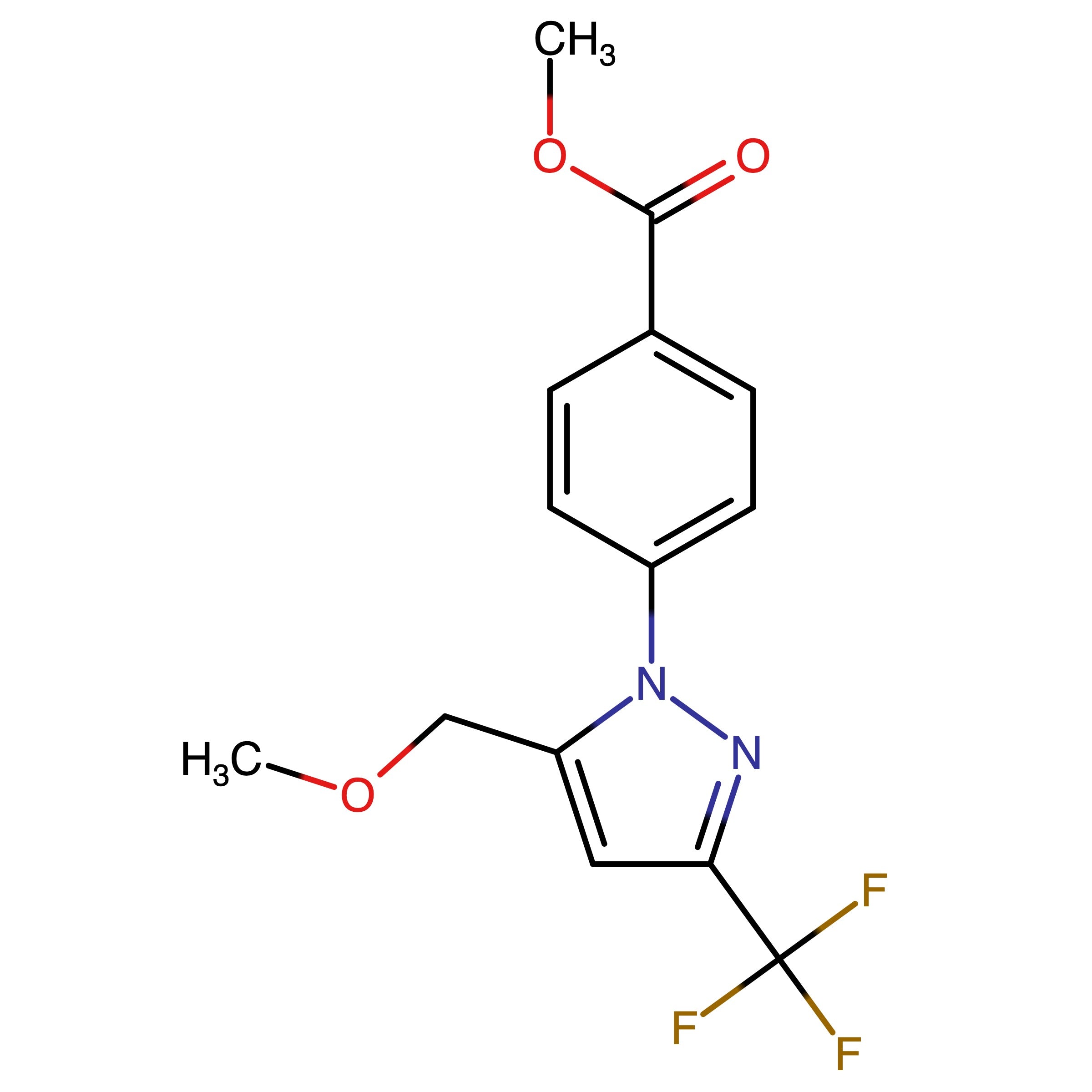 CAS 2750602-91-4 | Methyl 4-(5-(methoxymethyl)-3-(trifluoromethyl)-1H-pyrazol-1-yl)benzoate