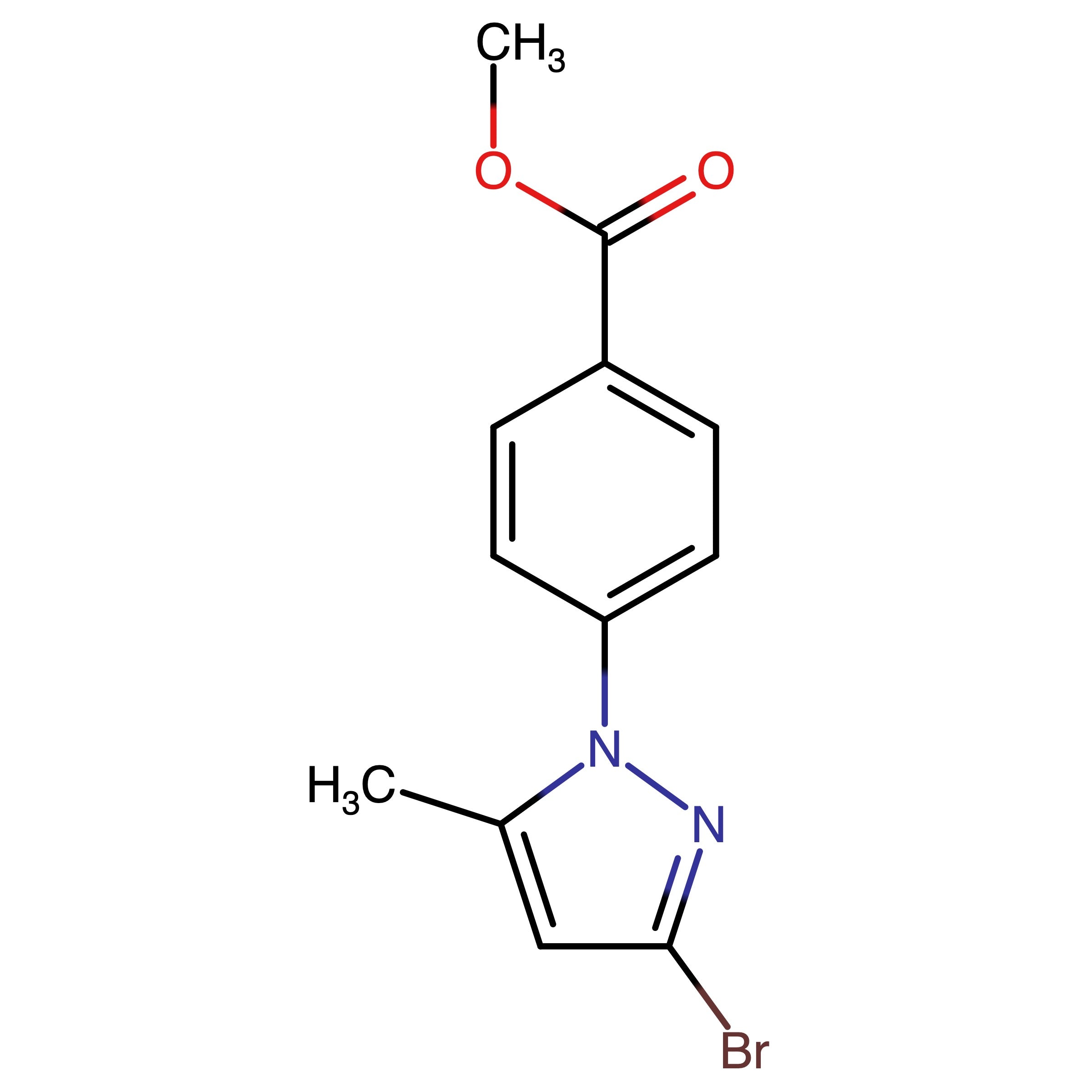 CAS 2750603-01-9 | Methyl 4-(3-bromo-5-methyl-1H-pyrazol-1-yl)benzoate
