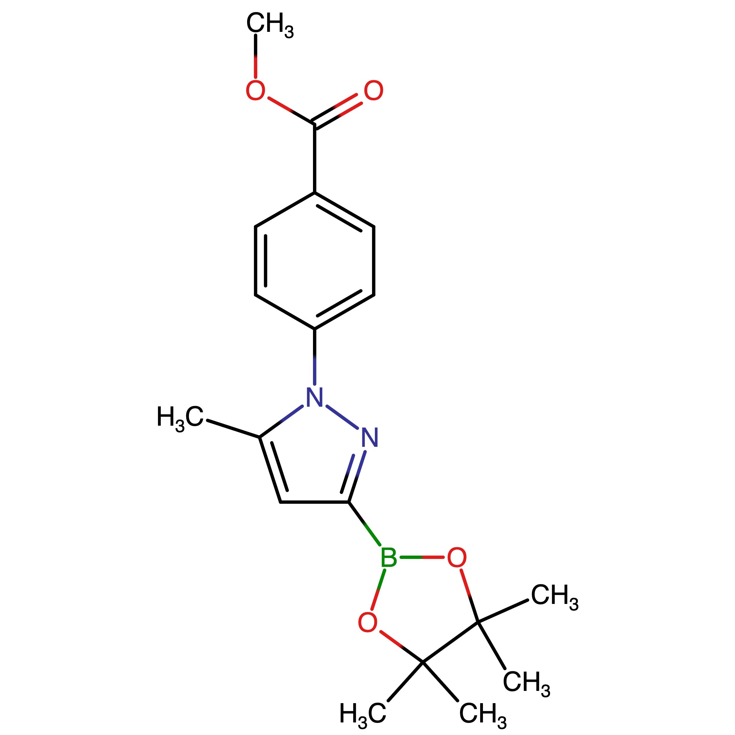 CAS 2750603-02-0 | Methyl 4-(5-methyl-3-(4,4,5,5-tetramethyl-1,3,2-dioxaborolan-2-yl)-1H-pyrazol-1-yl)benzoate