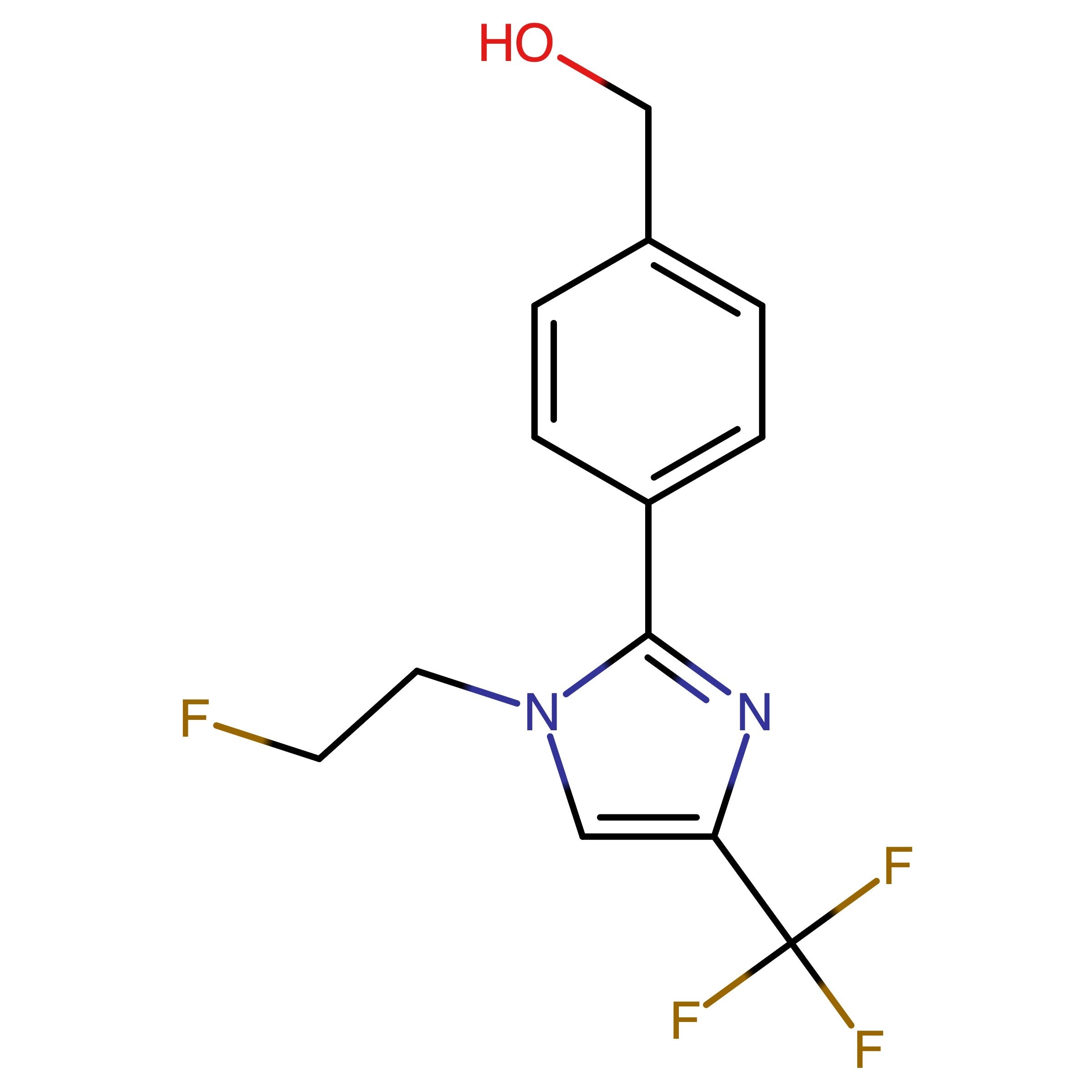 CAS 2750603-10-0 | (4-(1-(2-Fluoroethyl)-4-(trifluoromethyl)-1H-imidazol-2-yl)phenyl)methanol