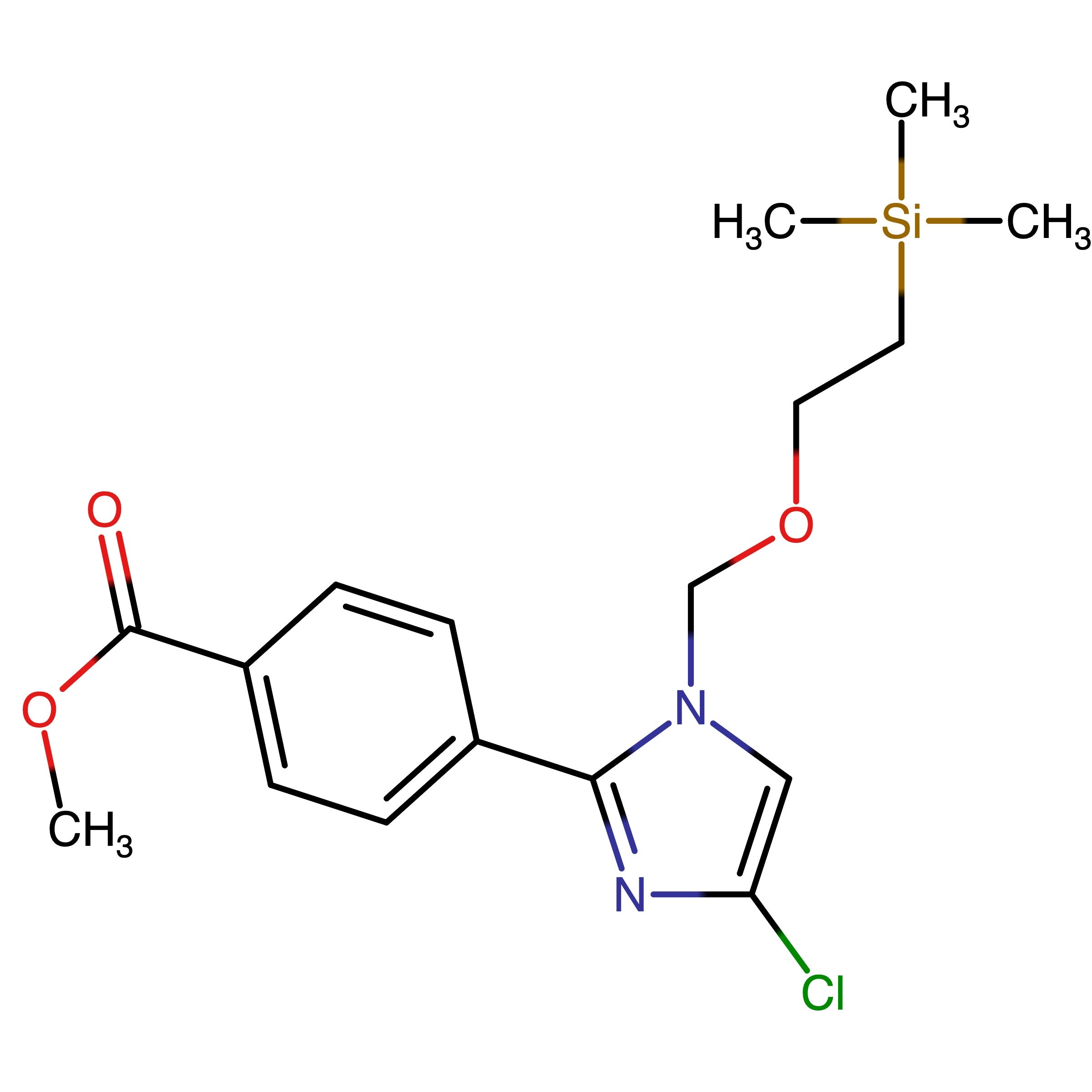 CAS 2750603-32-6 | Methyl 4-(4-chloro-1-((2-(trimethylsilyl)ethoxy)methyl)-1H-imidazol-2-yl)benzoate