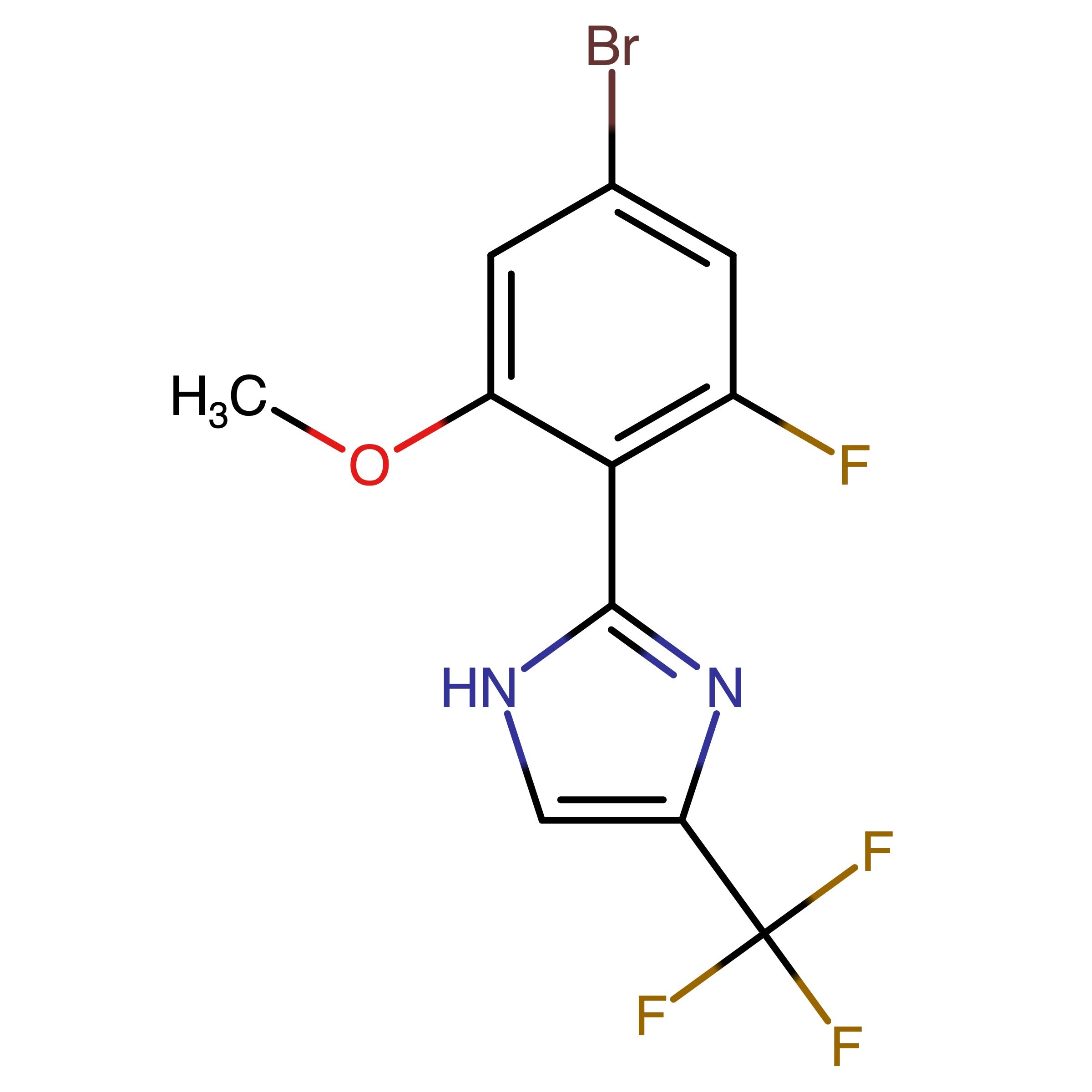CAS 2750603-50-8 | 2-(4-Bromo-2-fluoro-6-methoxyphenyl)-4-(trifluoromethyl)-1H-imidazole