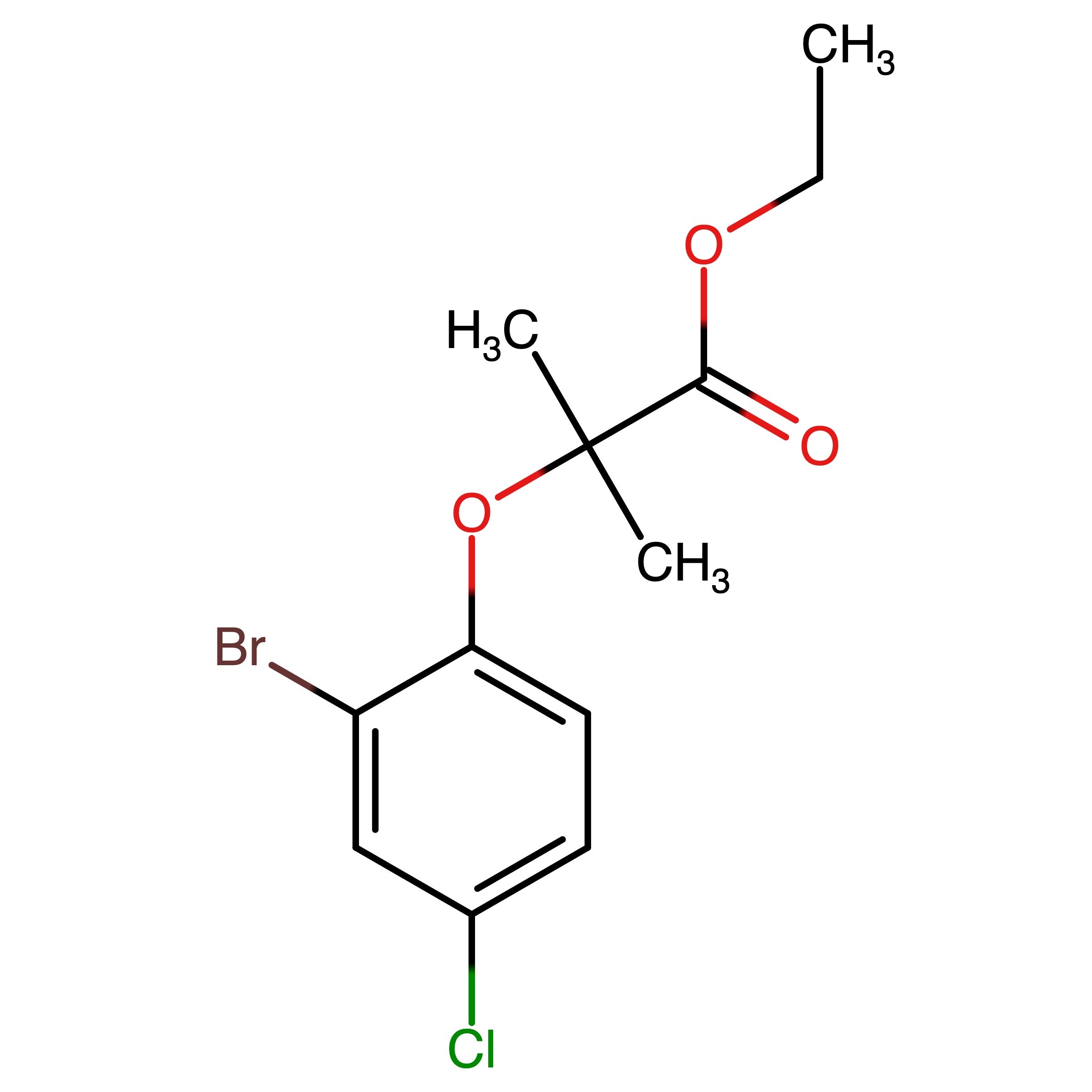 CAS 1187627-09-3 | Ethyl 2-(2-bromo-4-chlorophenoxy)-2-methylpropanoate