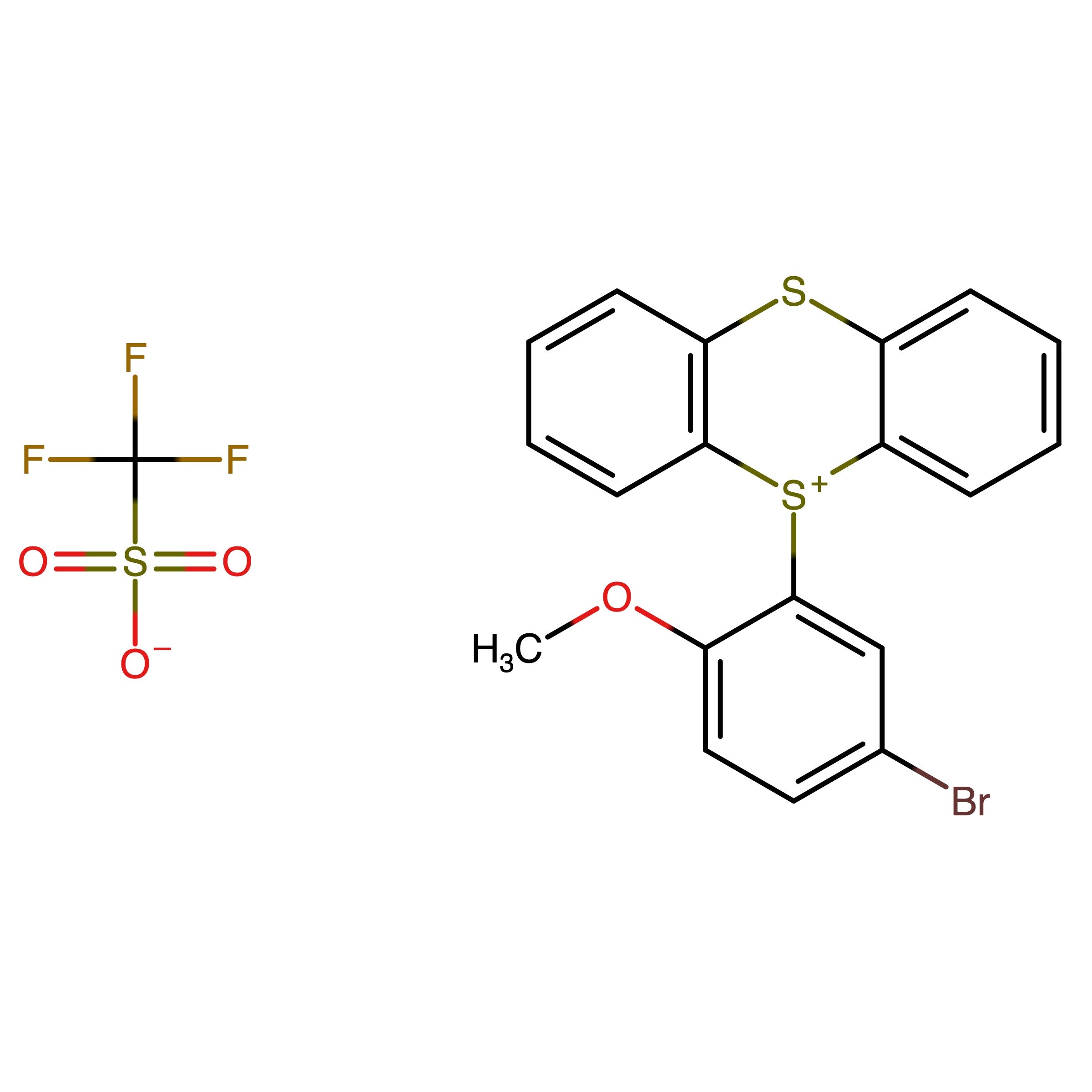 CAS 2815419-96-4 | 5-(5-Bromo-2-methoxyphenyl)-5H-thianthren-5-ium trifluoromethanesulfonate