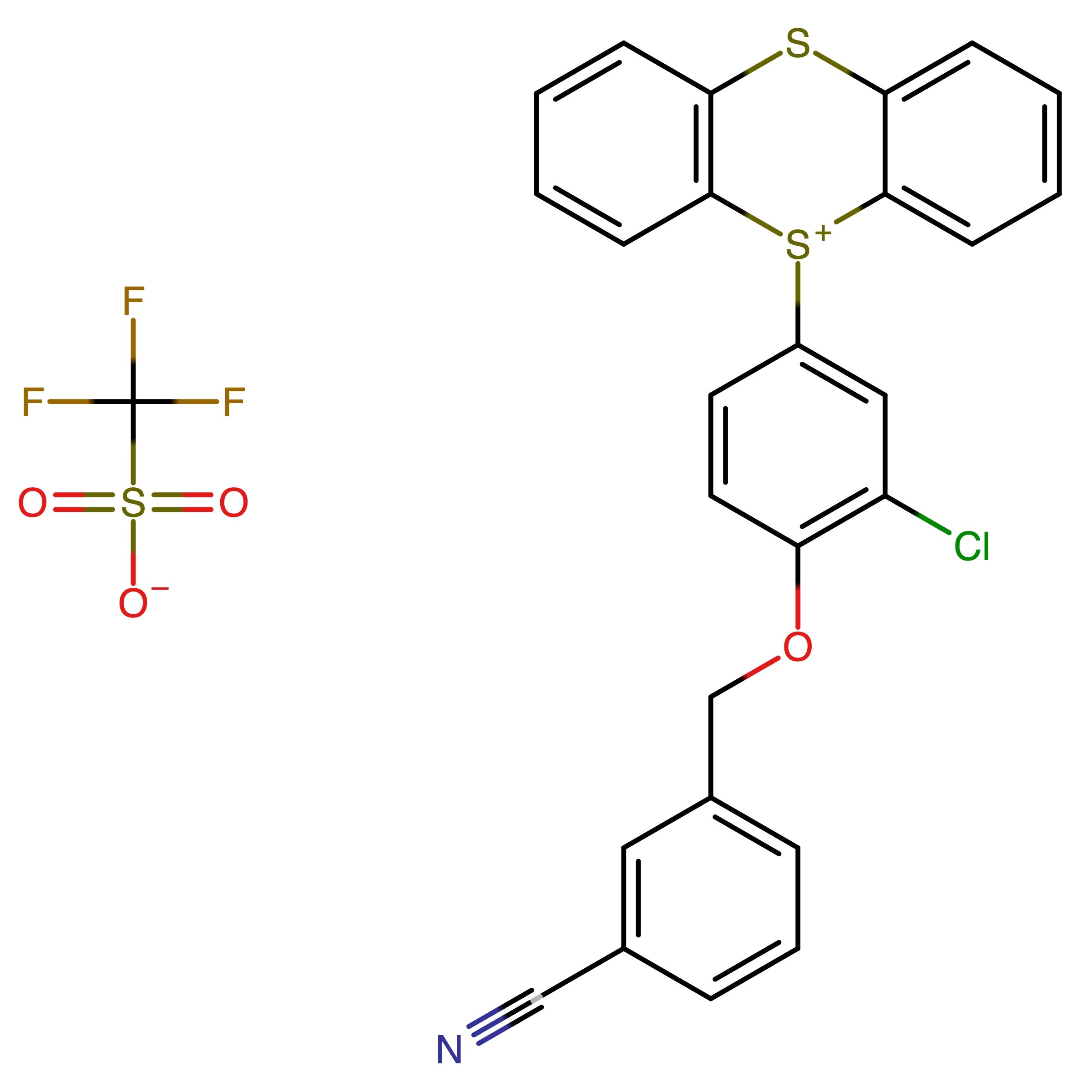 CAS 2839478-90-7 | 5-(3-Chloro-4-((3-cyanobenzyl)oxy)phenyl)-5H-thianthren-5-ium trifluoromethanesulfonate