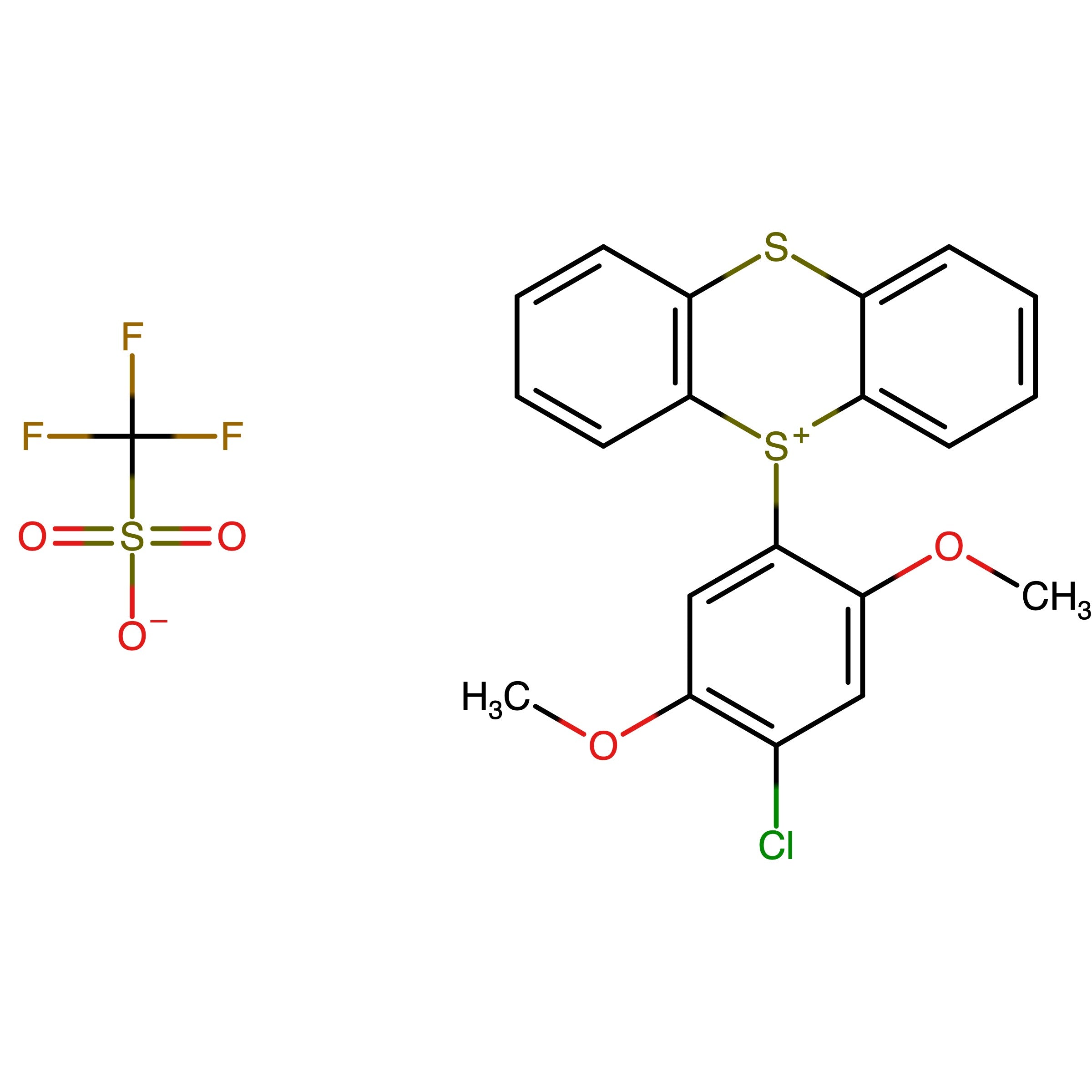 CAS 2839478-54-3 | 5-(4-Chloro-2,5-dimethoxyphenyl)-5H-thianthren-5-ium trifluoromethanesulfonate