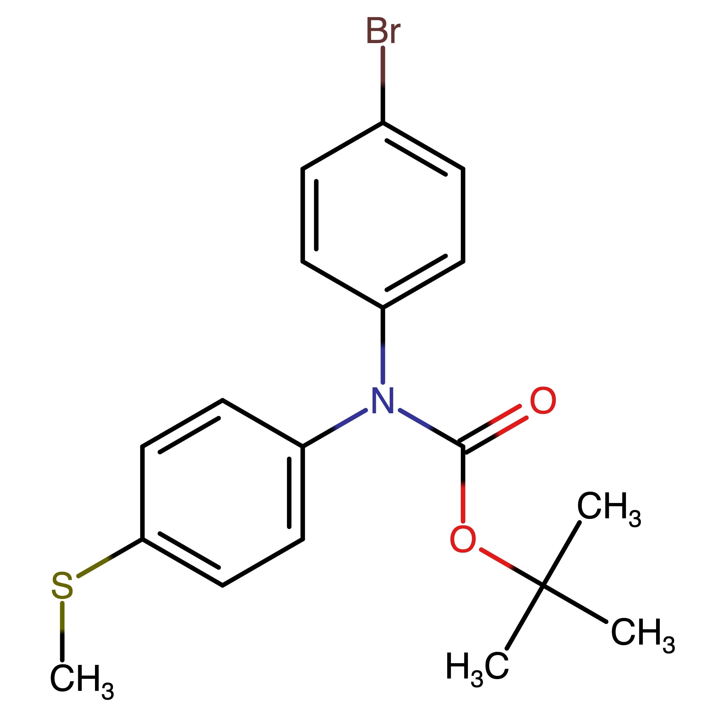 CAS 2921653-79-2 | tert-Butyl (4-bromophenyl)(4-(methylthio)phenyl)carbamate