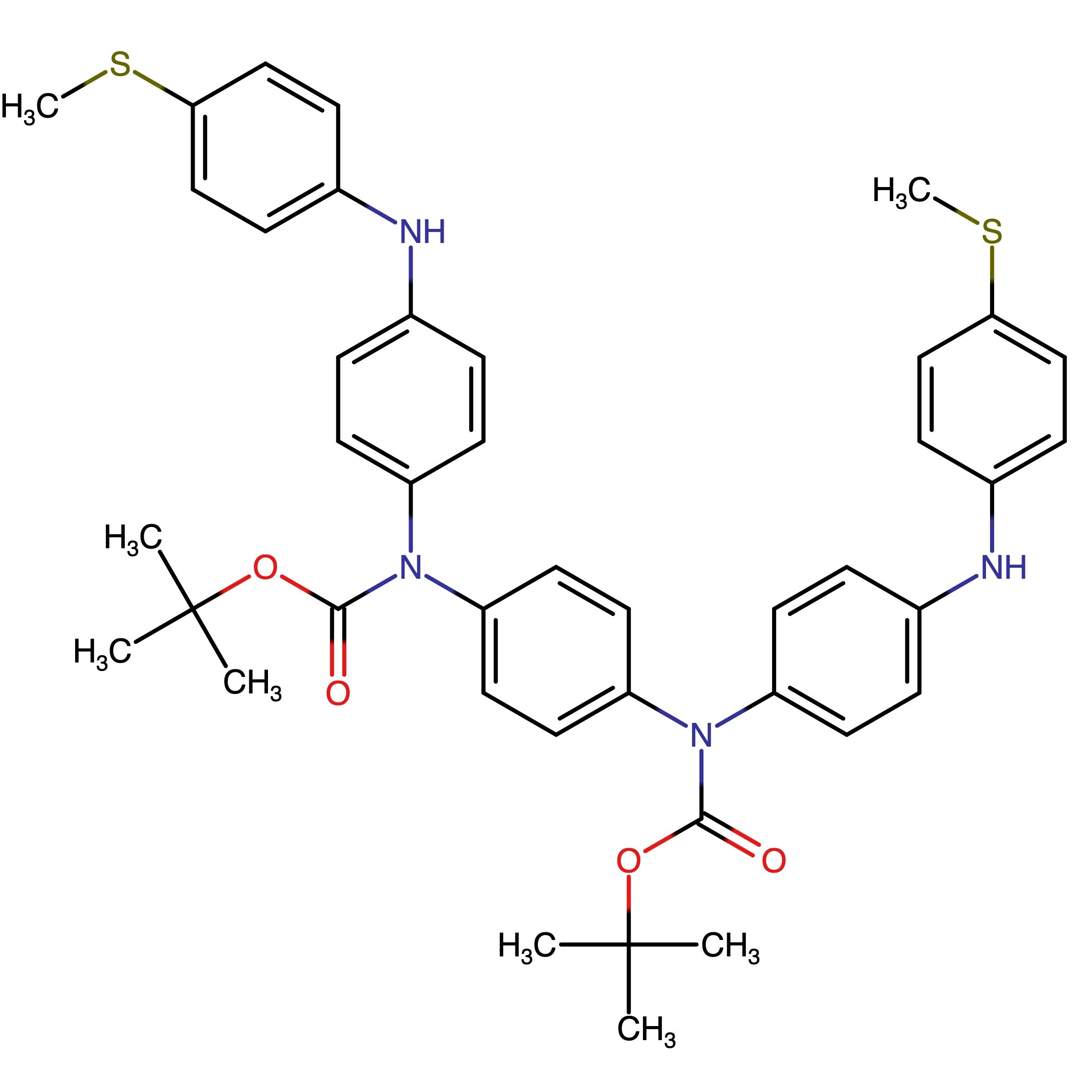 CAS 2921653-83-8 | Di-tert-butyl 1,4-phenylenebis((4-((4-(methylthio)phenyl)amino)phenyl)carbamate)