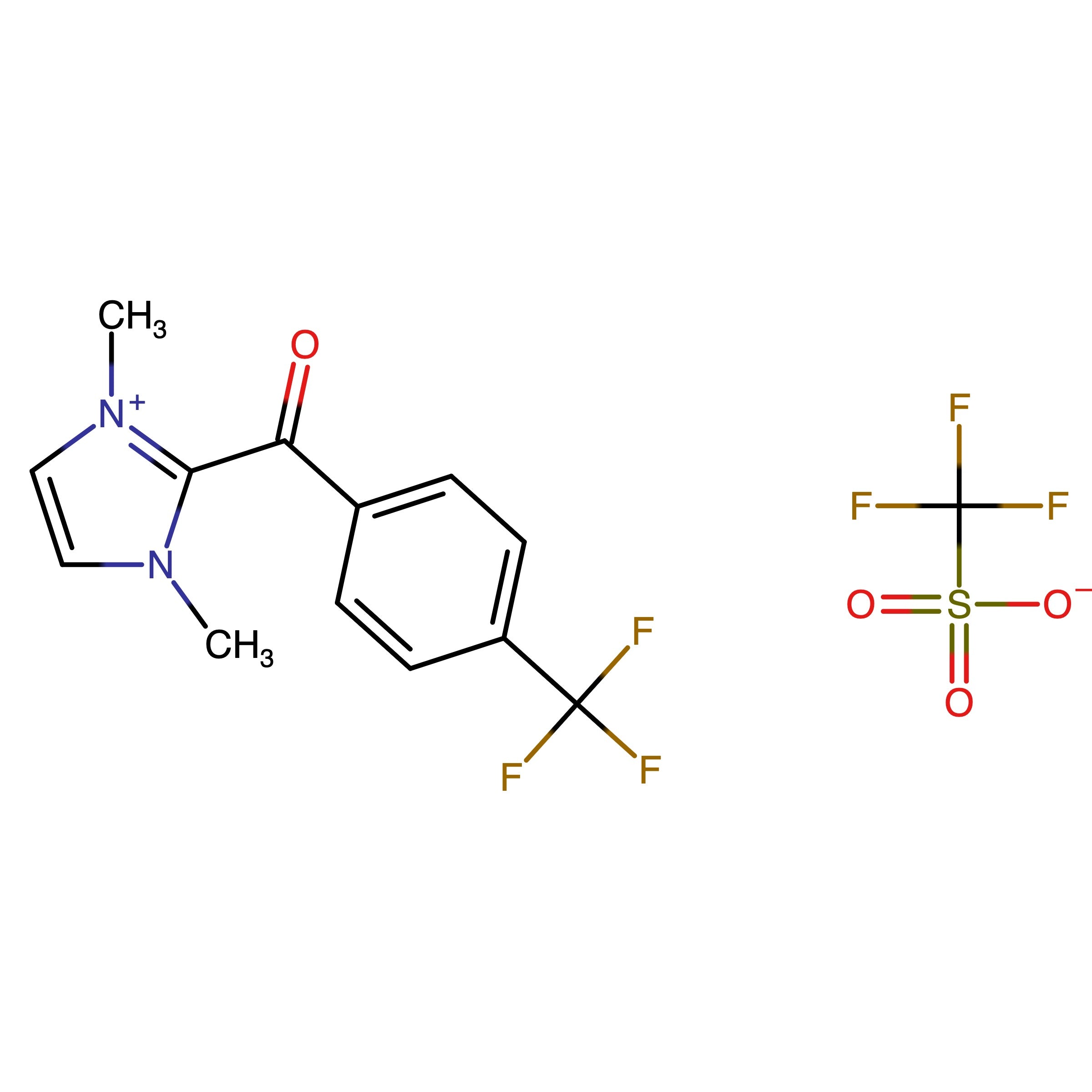 CAS 2839572-35-7 | 1,3-Dimethyl-2-(4-(trifluoromethyl)benzoyl)-1H-imidazol-3-ium trifluoromethanesulfonate