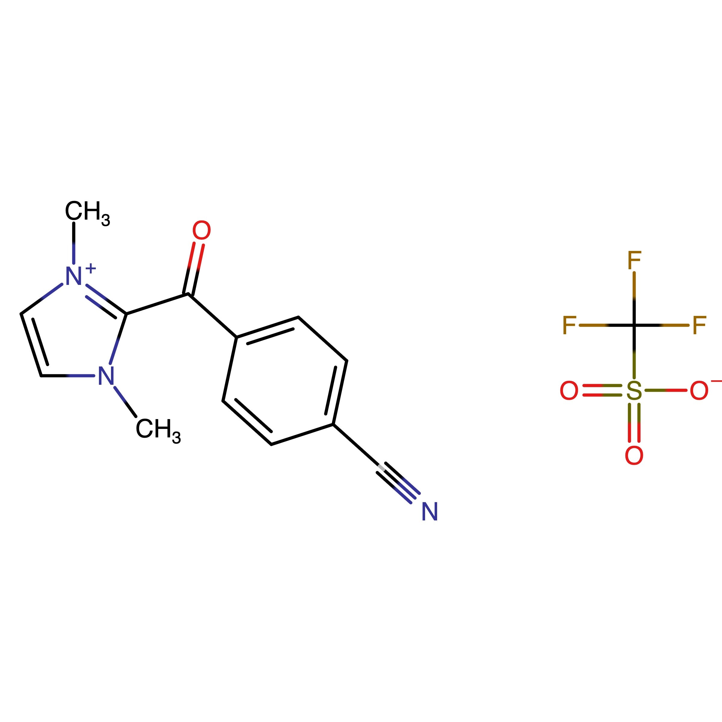CAS 2839572-37-9 | 2-(4-Cyanobenzoyl)-1,3-dimethyl-1H-imidazol-3-ium trifluoromethanesulfonate
